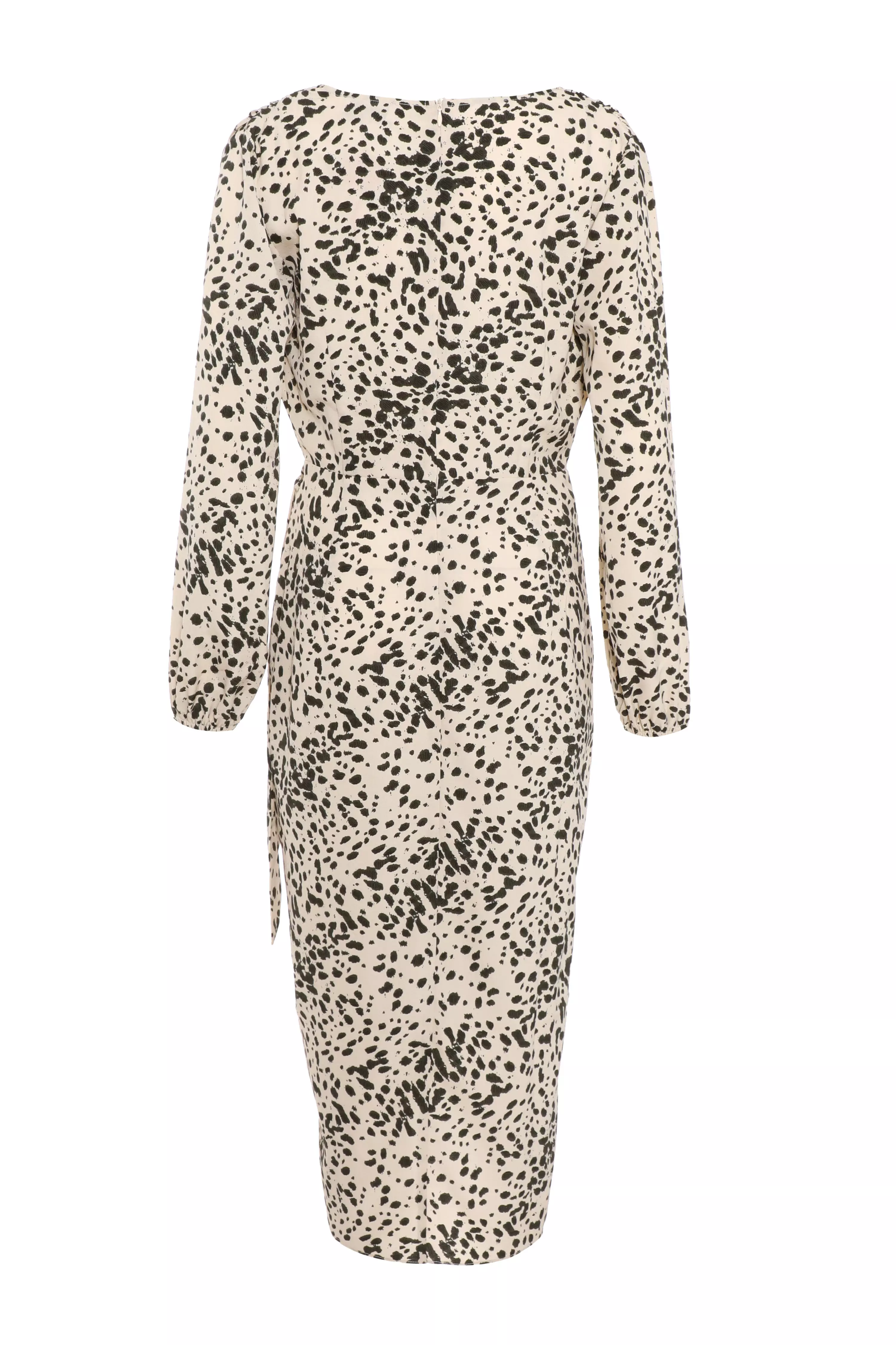 Stone Animal Print Midi dress