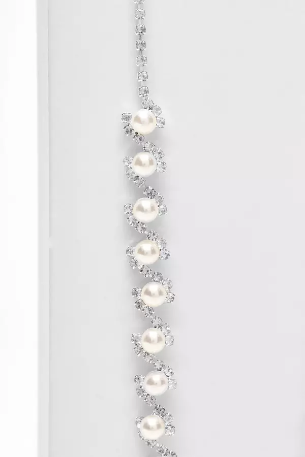 Bridal Pearl Diamante Necklace