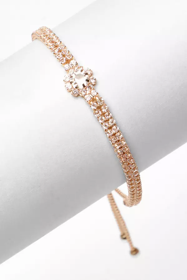 Rose Gold Diamante Bracelet