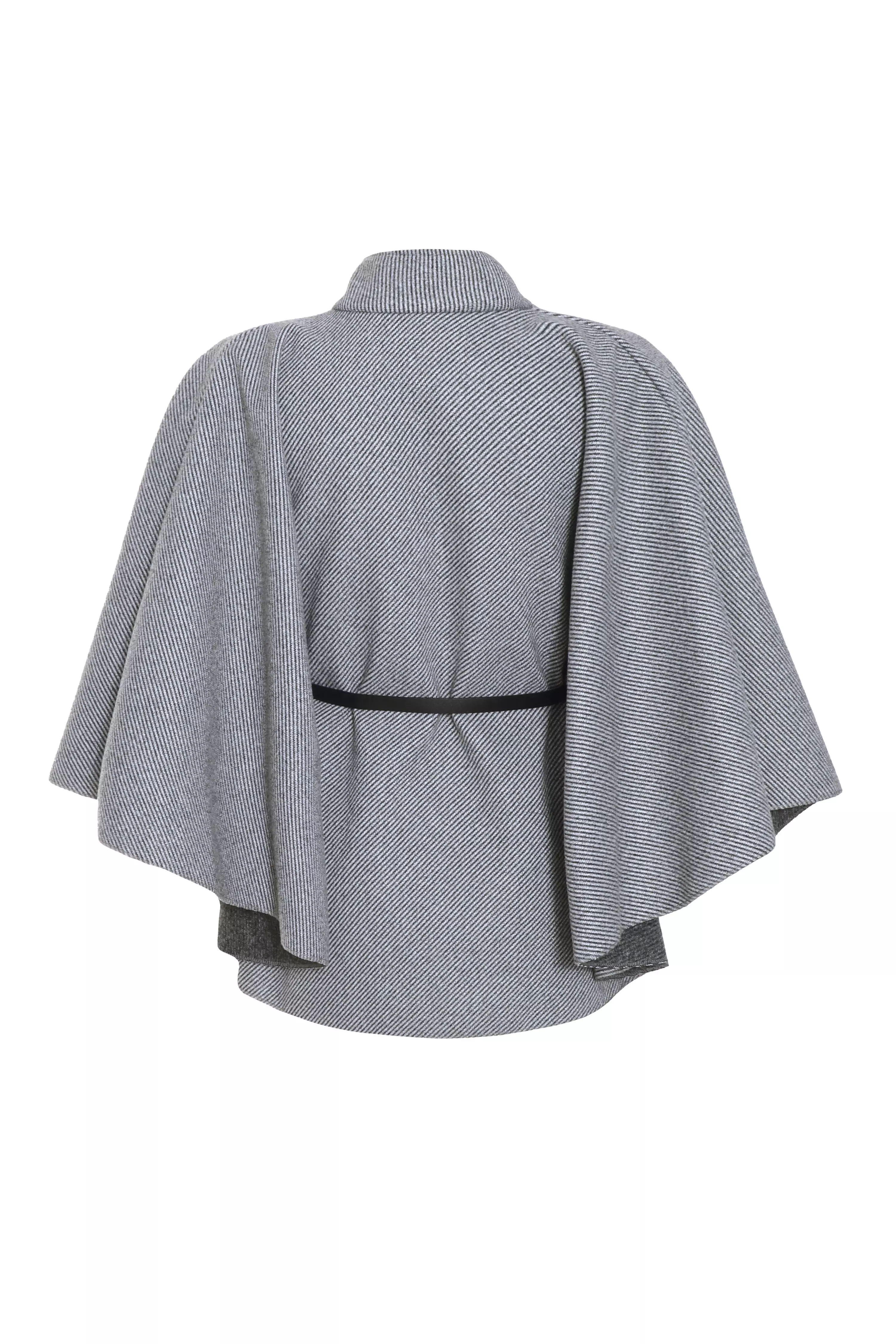 Grey Belted Cape