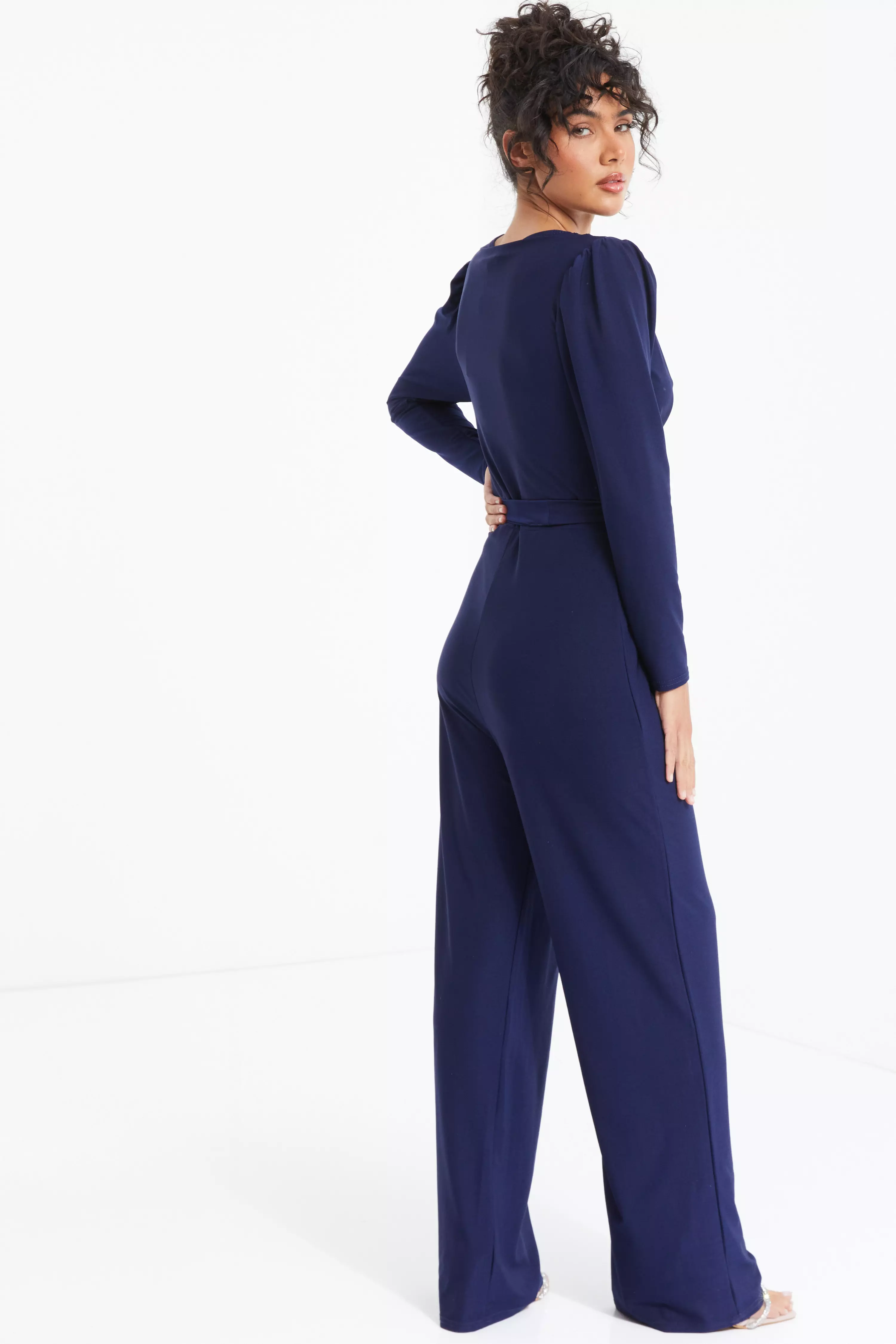 Navy Long Sleeve Jumpsuit