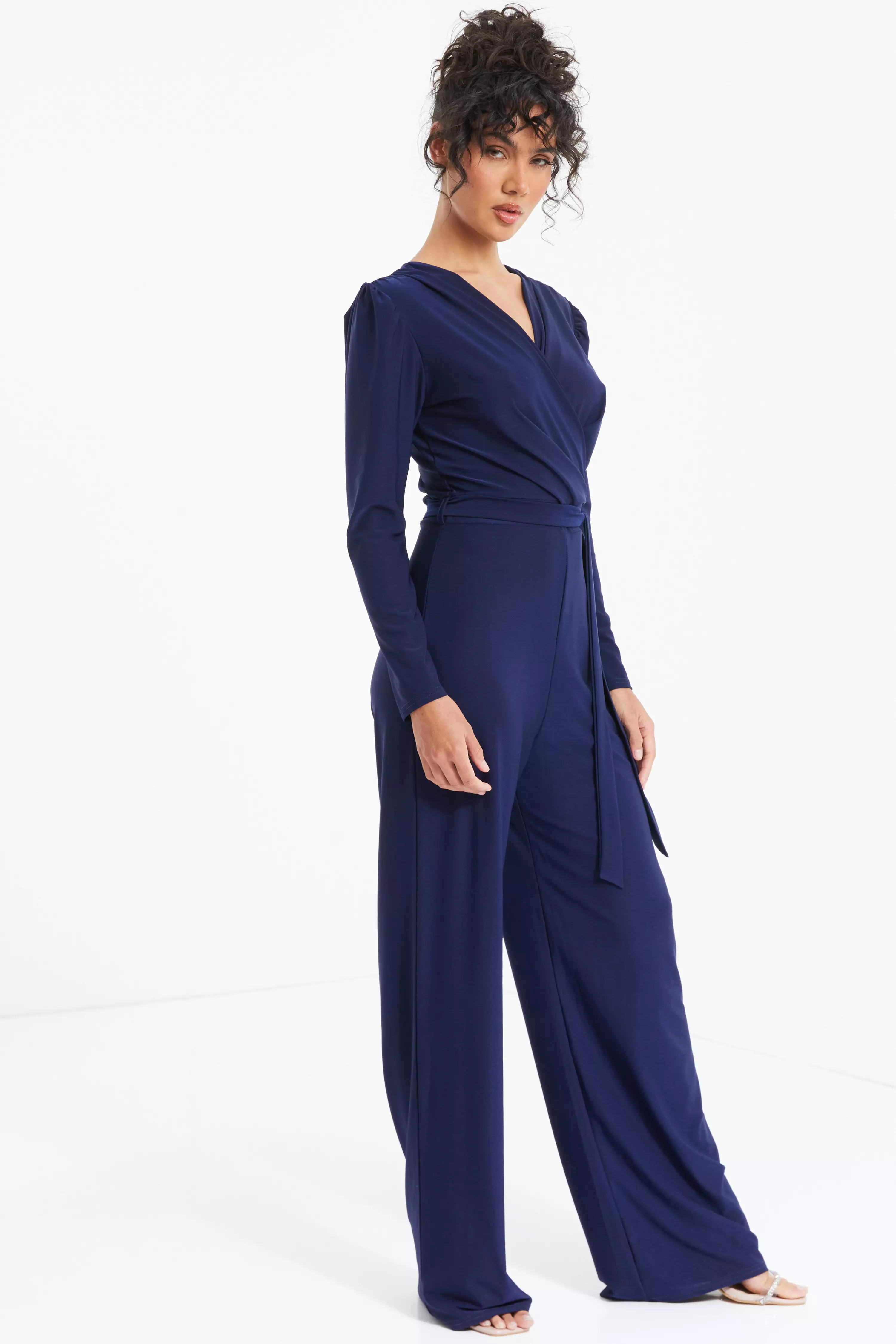 Navy Long Sleeve Jumpsuit