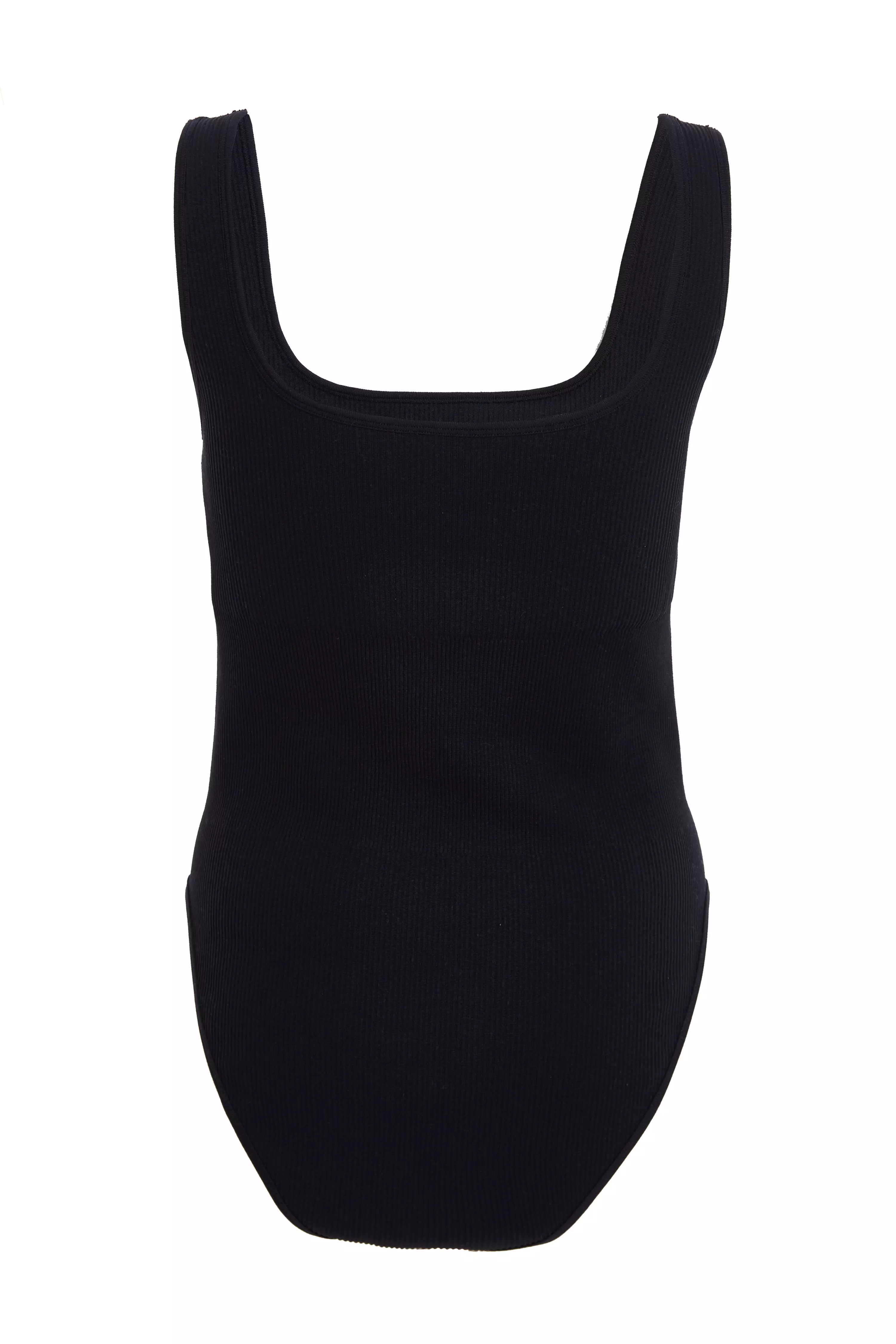 Black Seamless Bodysuit