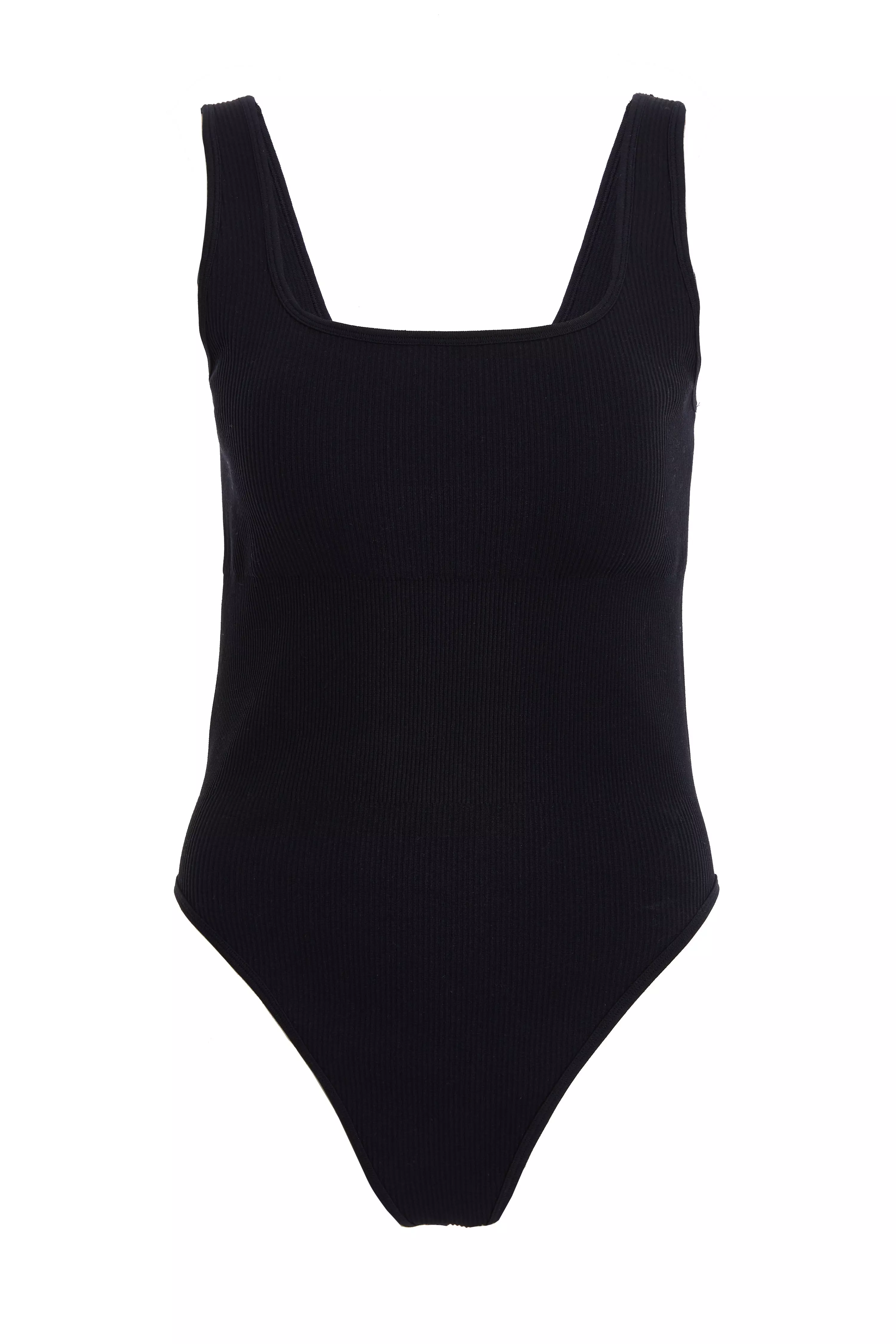 Black Seamless Bodysuit