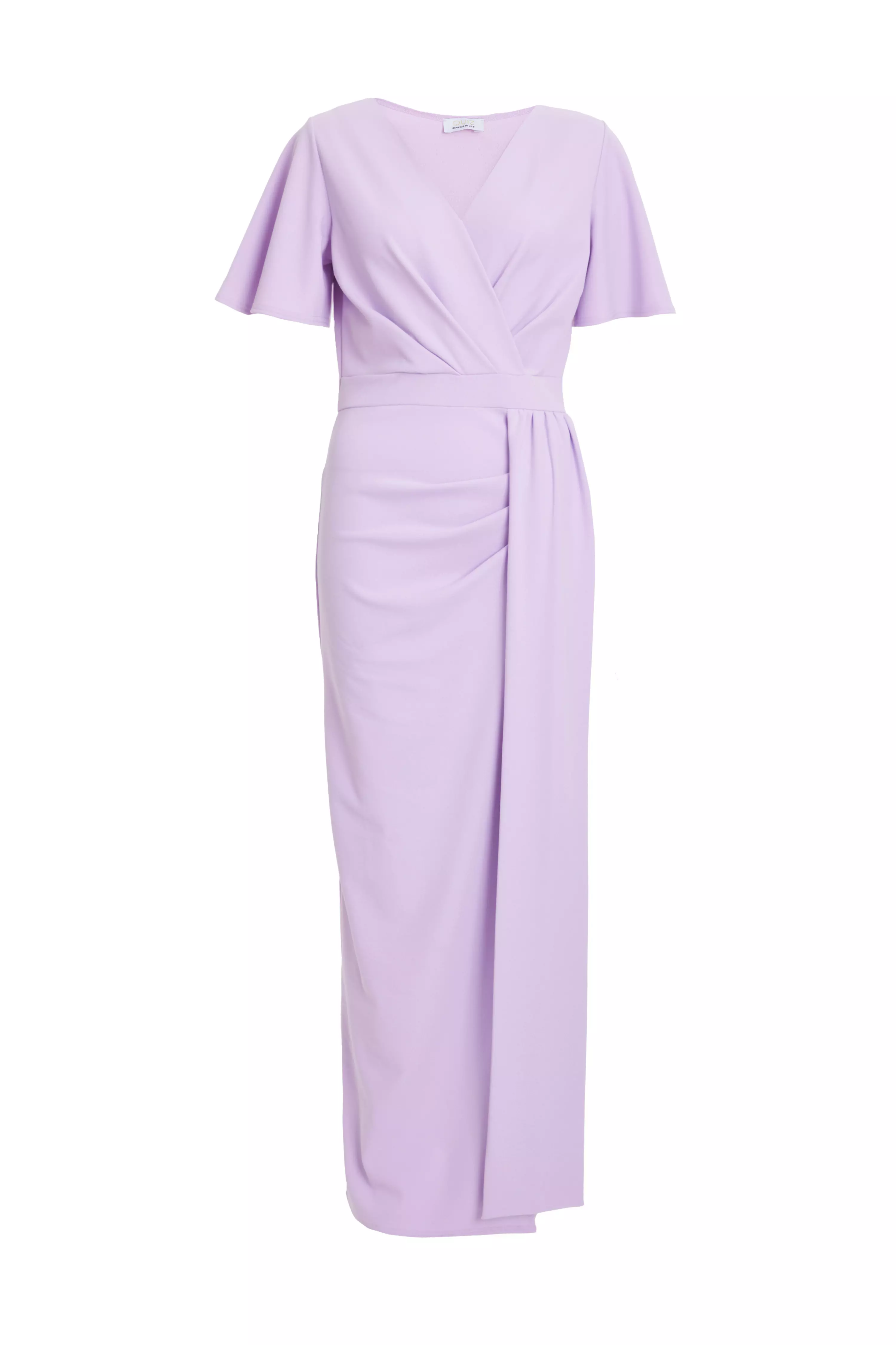 Lilac Wrap Maxi Dress