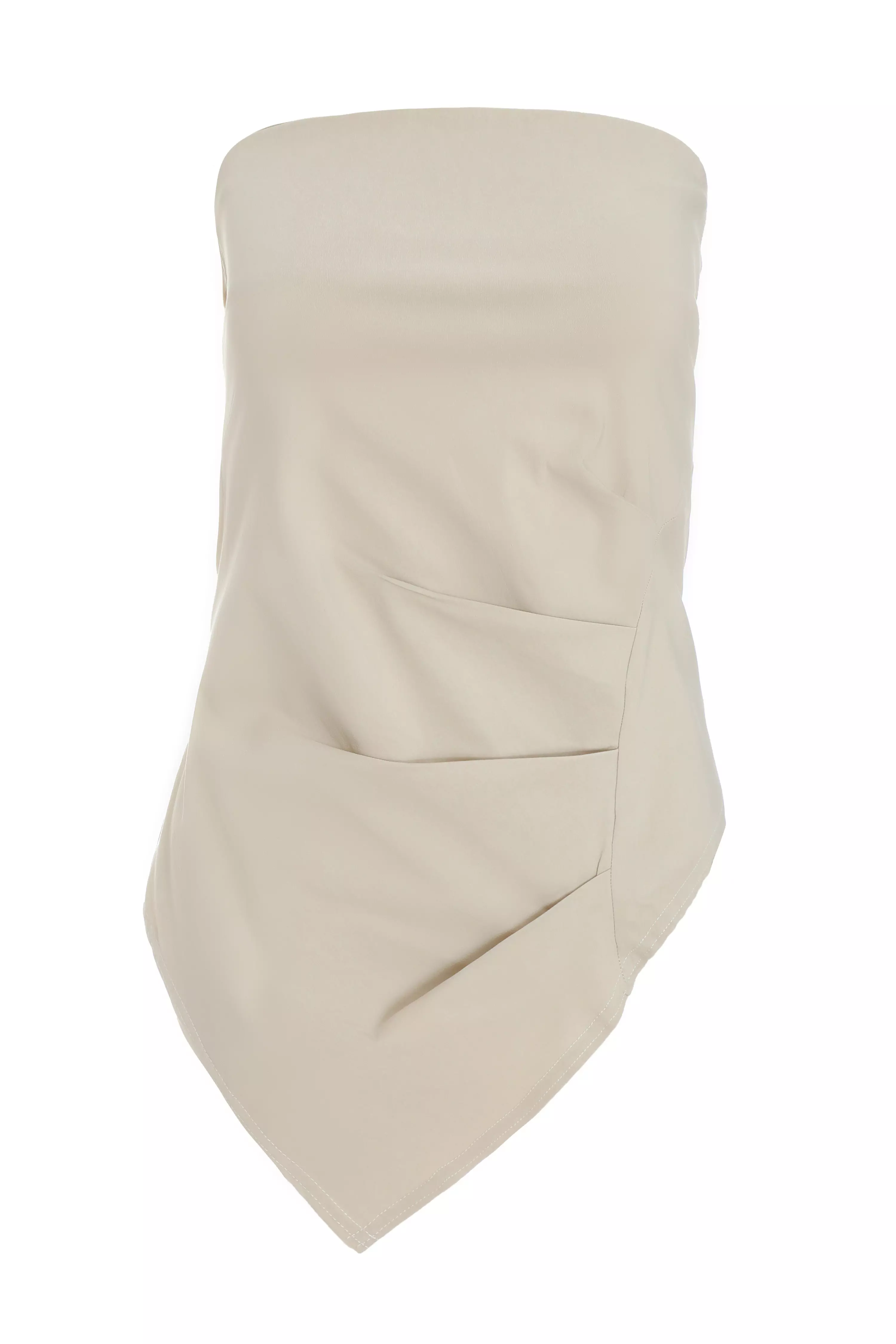 Stone Bandeau Asymmetric Top