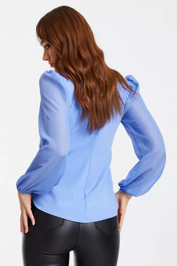 Blue Knot Front Top