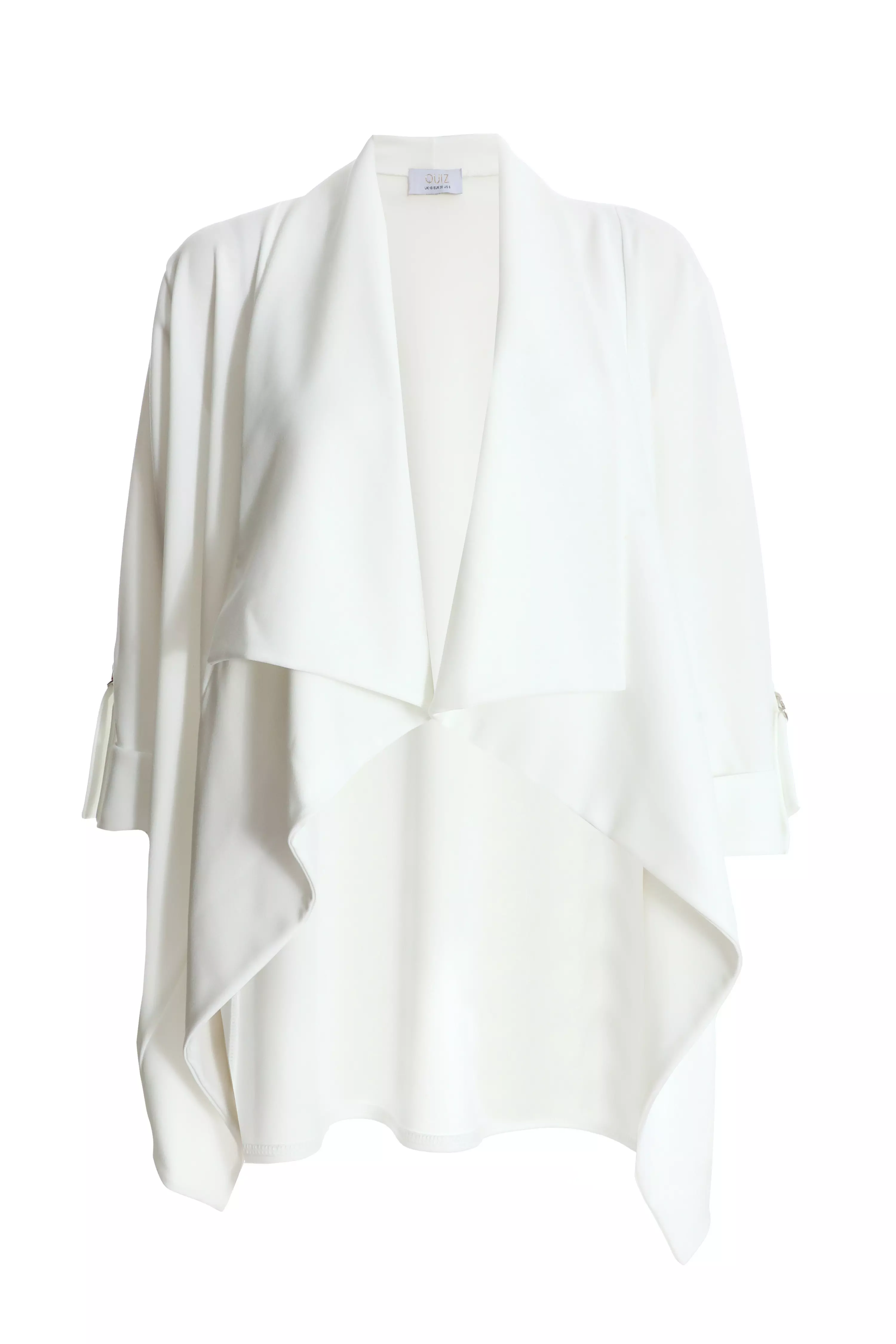 White Waterfall Blazer