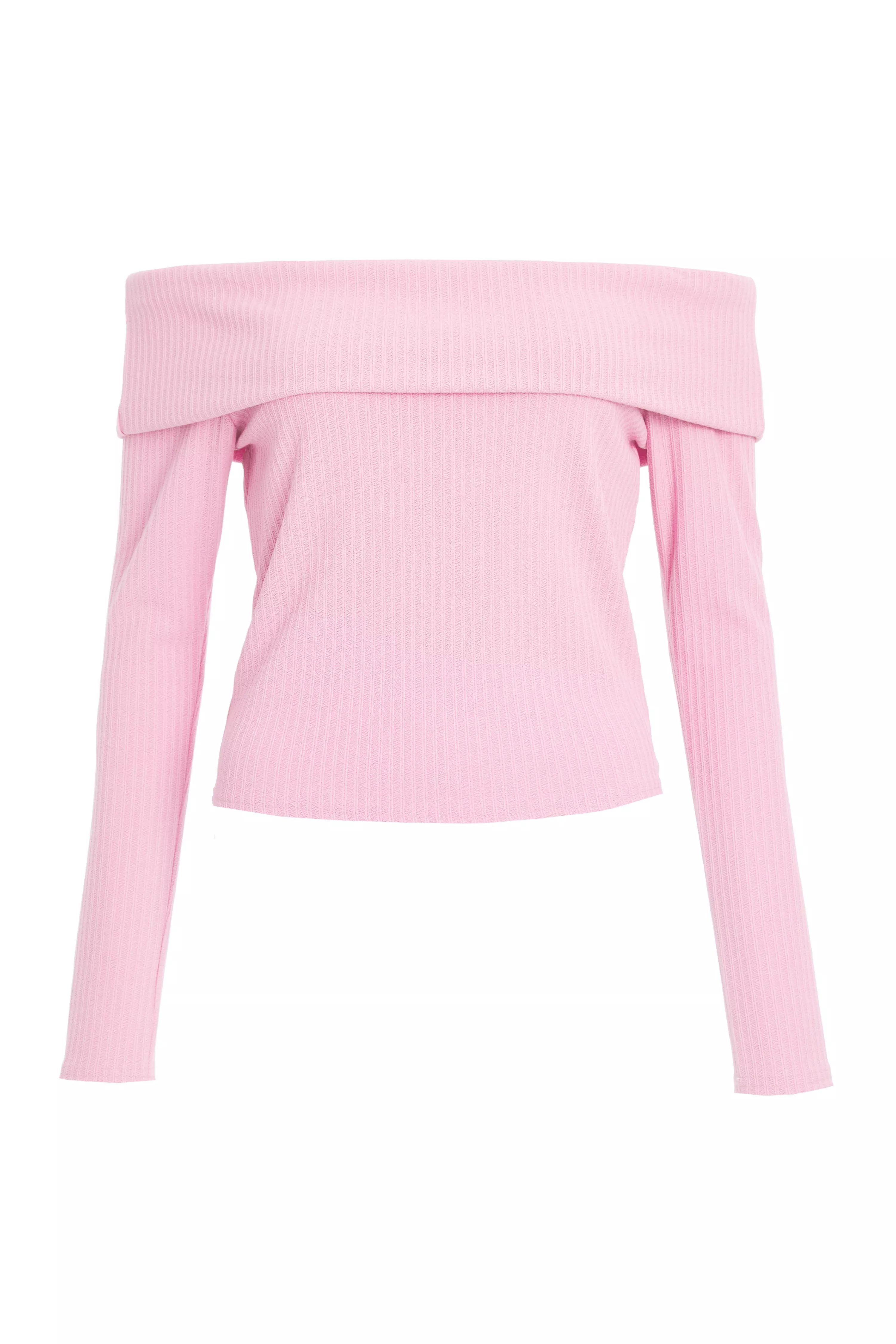 Pink Bardot Top