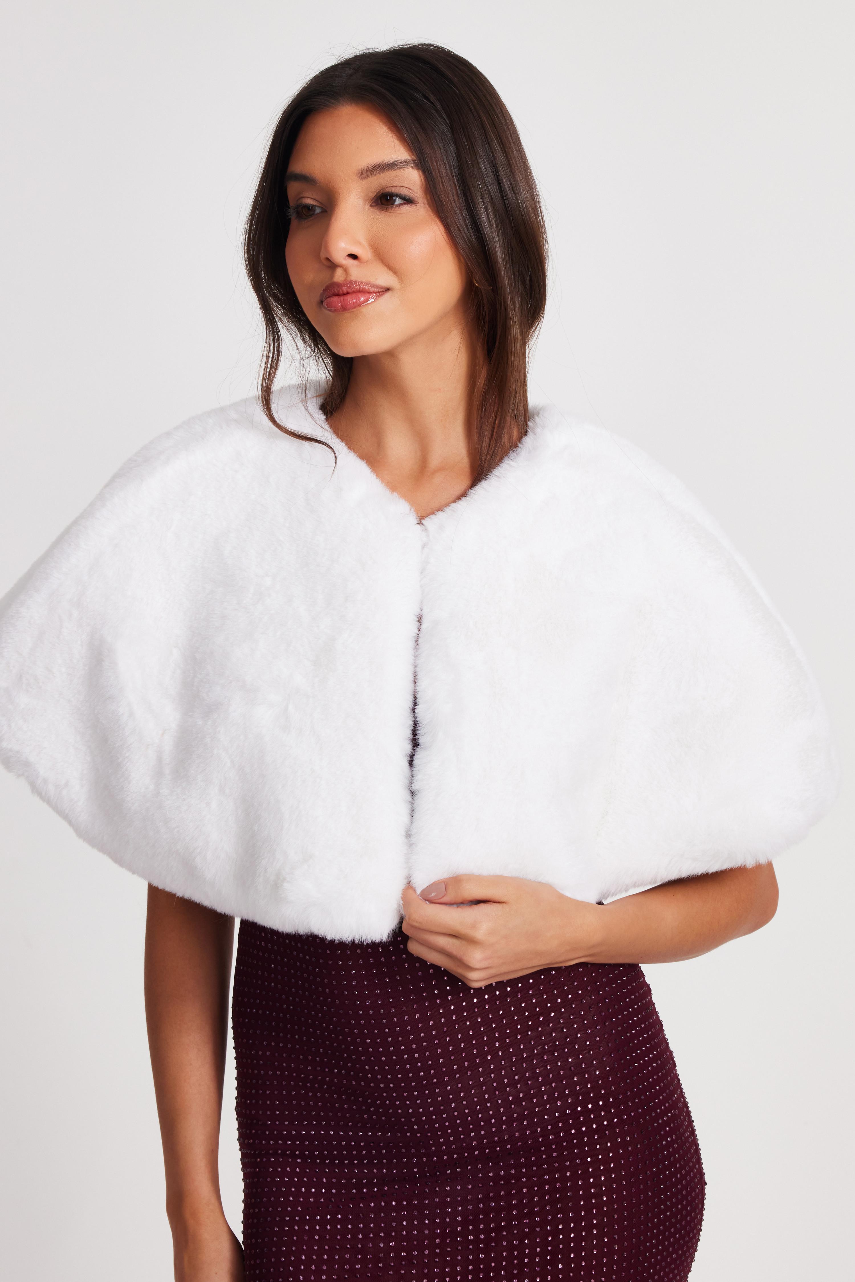 Faux fur fashion clearance wrap