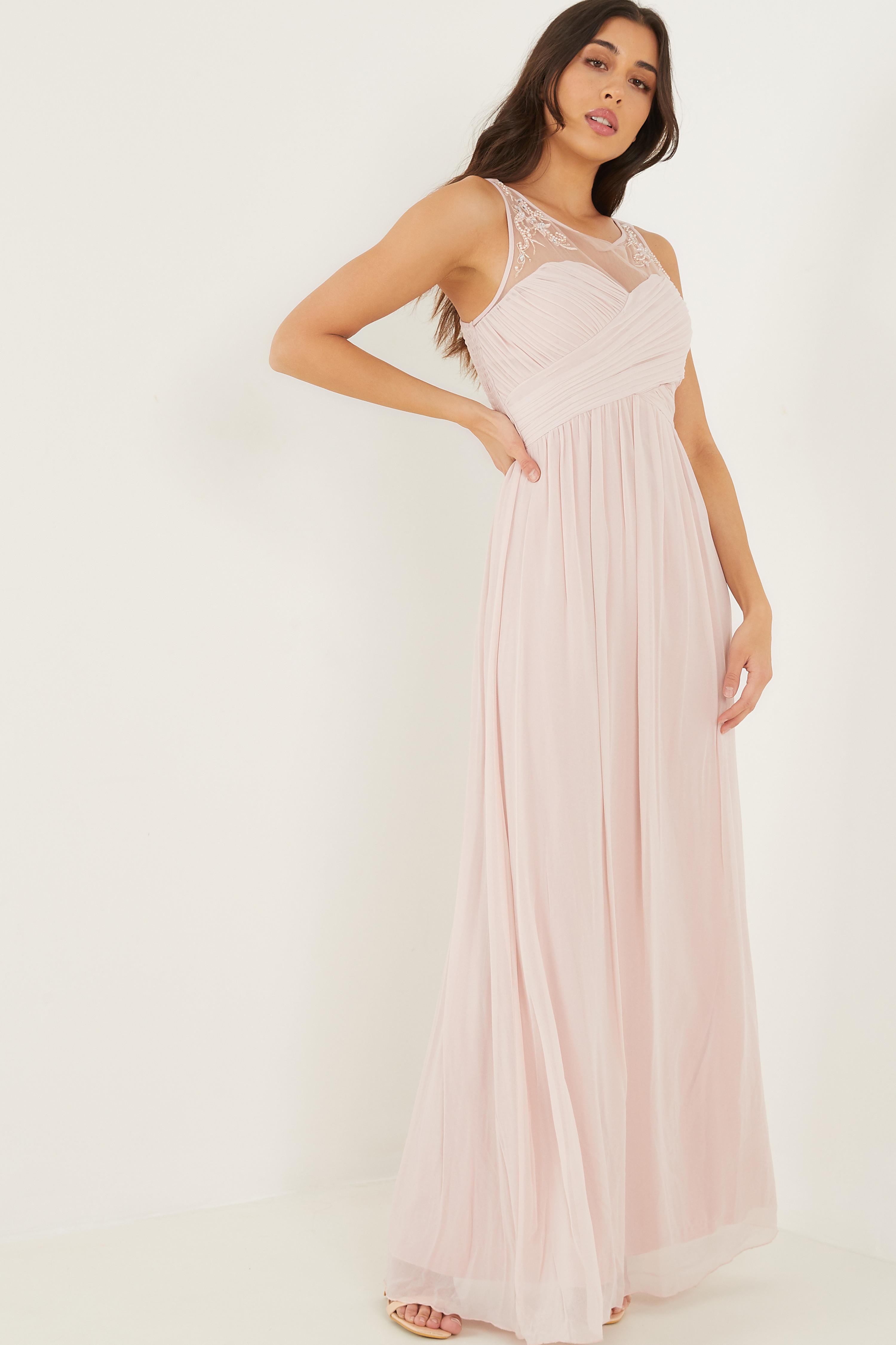 Blush pink clearance bridesmaid dresses quiz