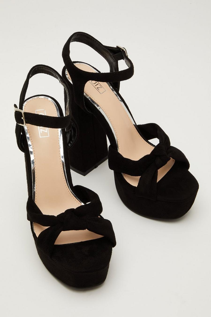 Suede store platform heels