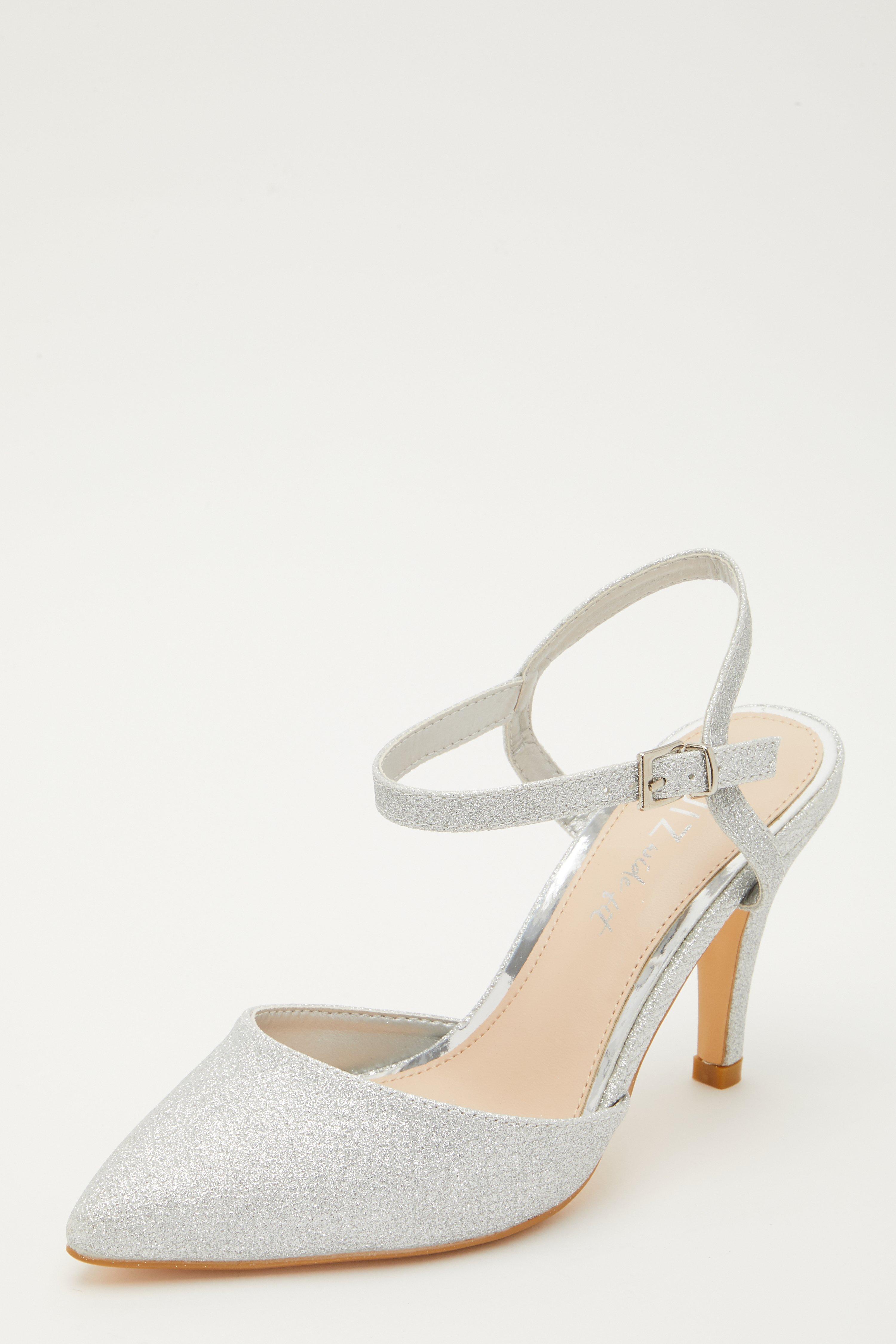 Quiz shoes best sale silver heels