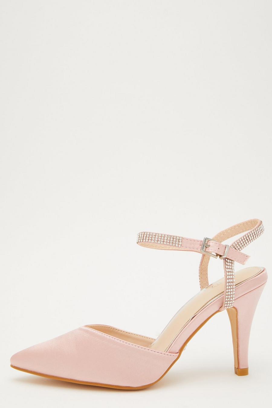 Pale pink strappy on sale shoes