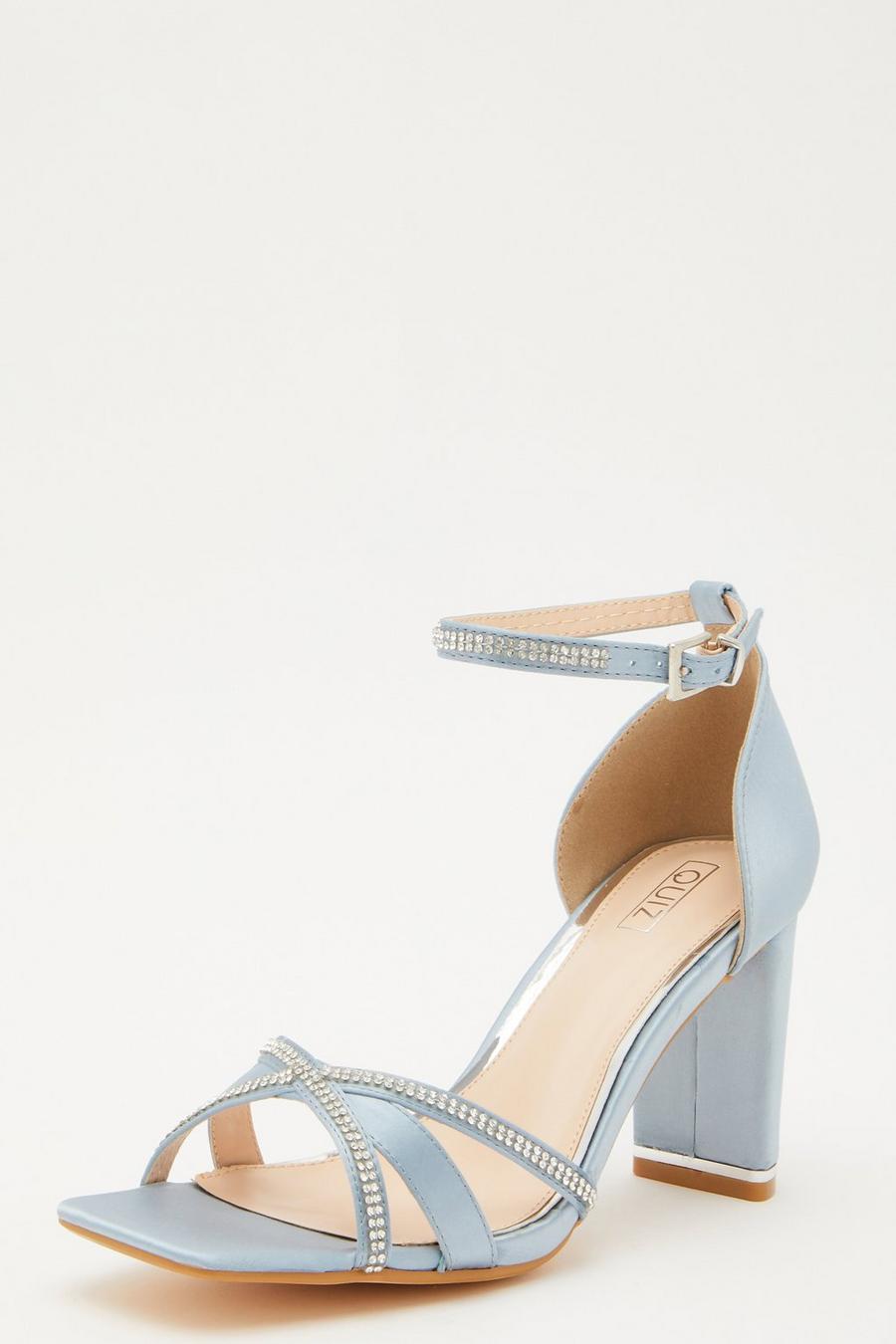 Diamante heeled sandals on sale uk