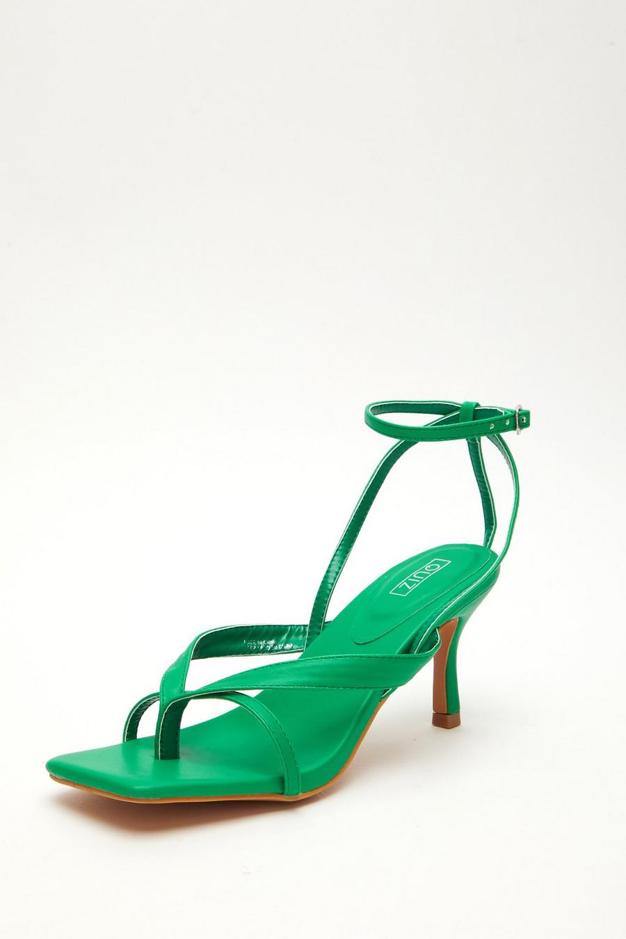 Green strappy hot sale sandals uk