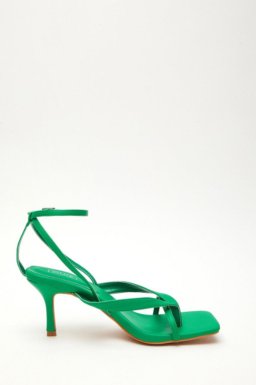 Green heeled sandals on sale uk