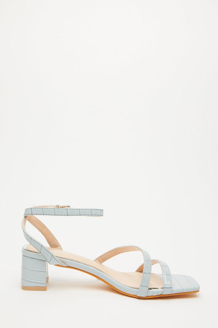 Baby blue strappy on sale sandals