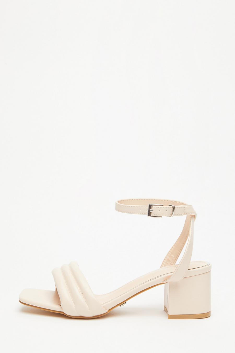 Nude heeled sandals hot sale wide fit