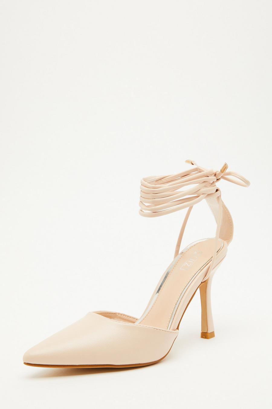 Nude on sale heels tie