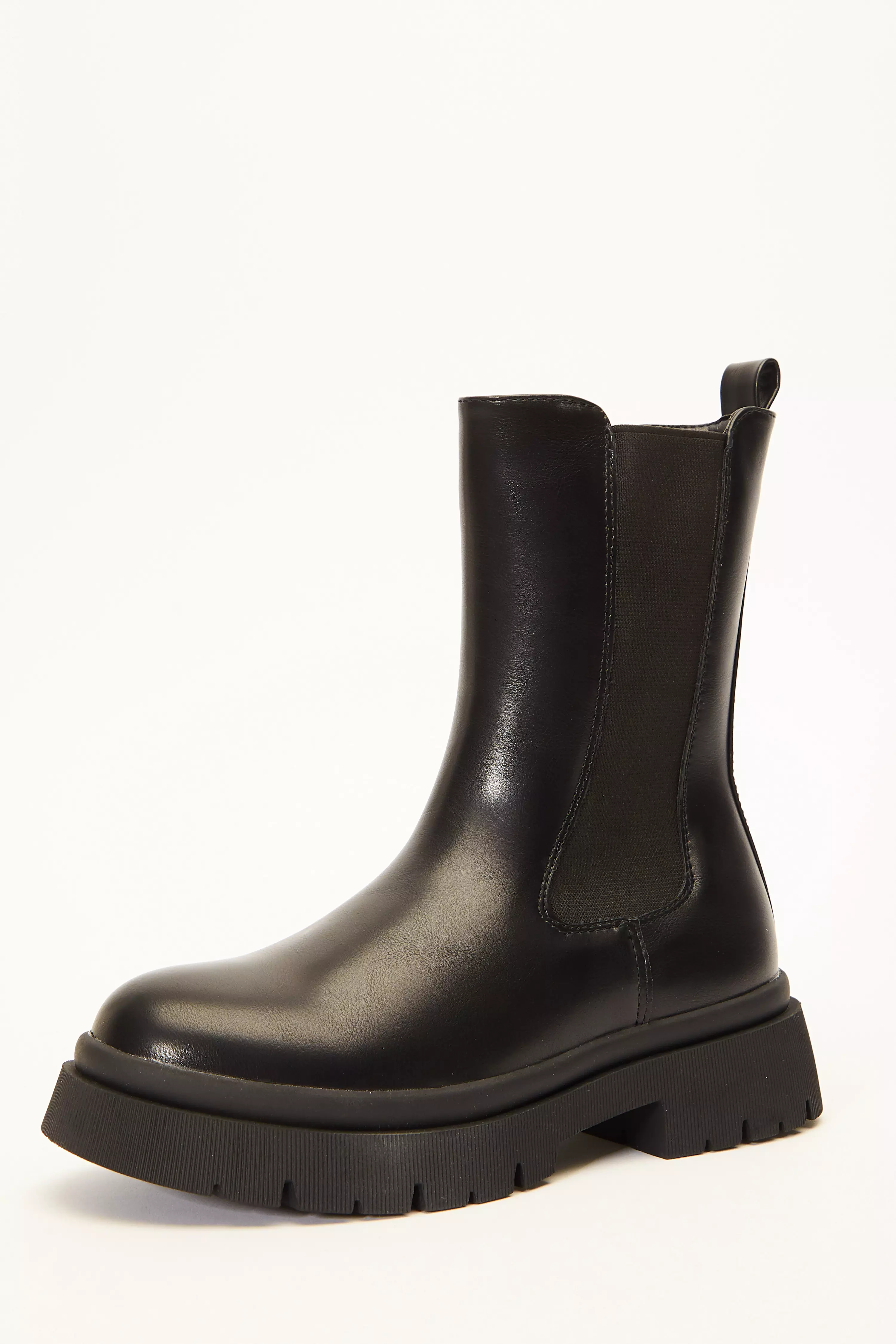 Women's Chunky Boots | Black & Chelsea Chunky Boots | QUIZ