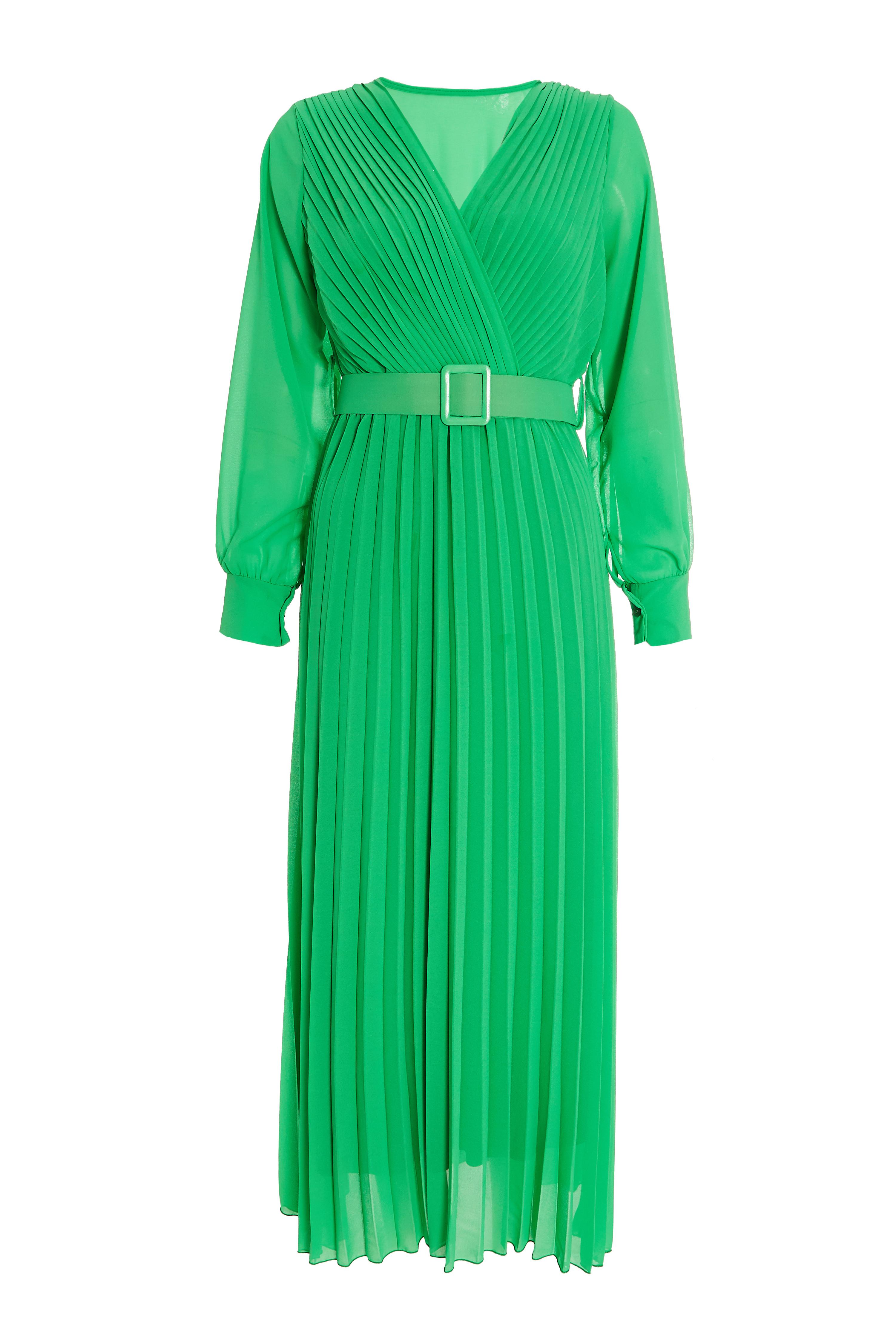 Green pleated 2025 skirt quiz