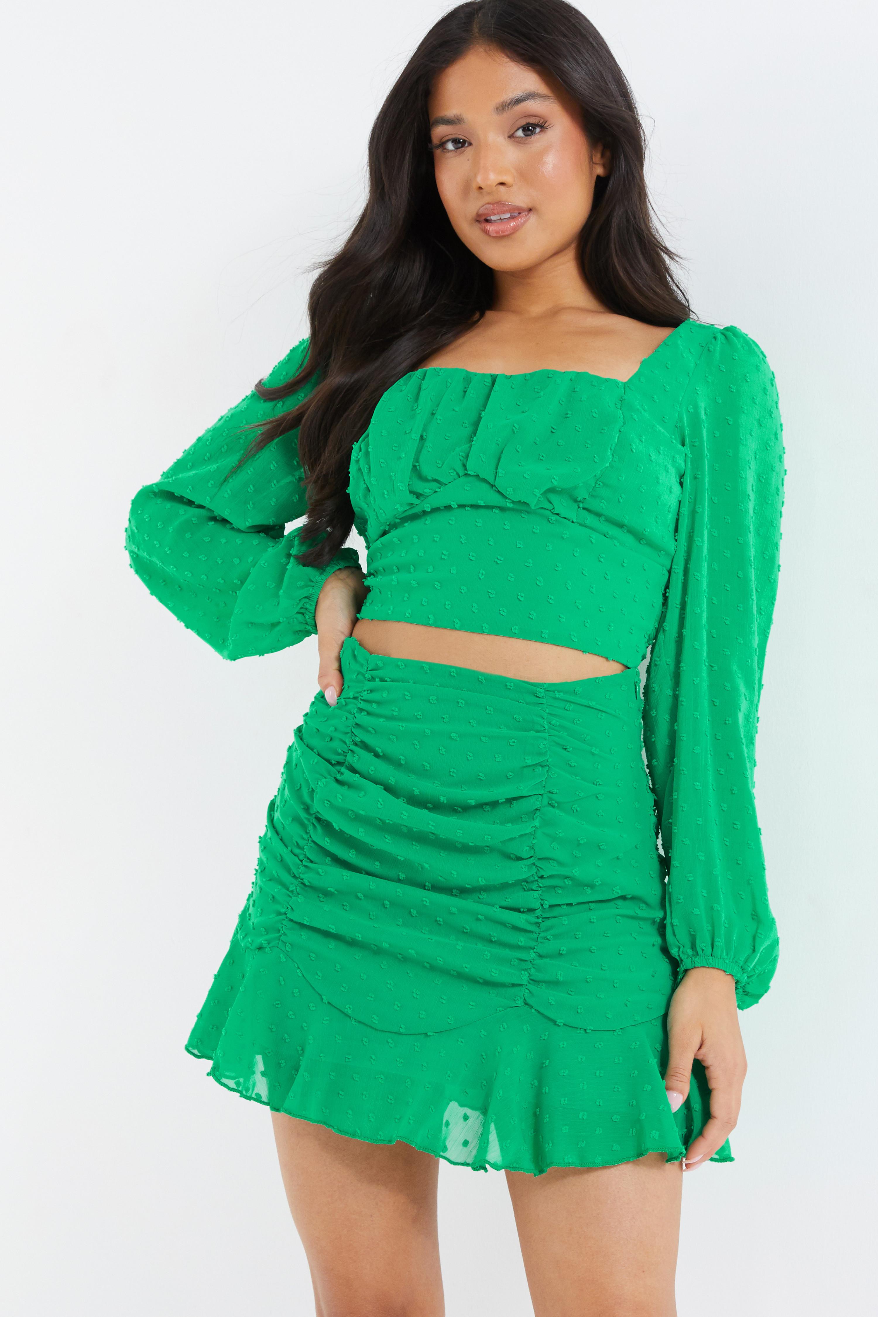 Green mini skirt clearance quiz