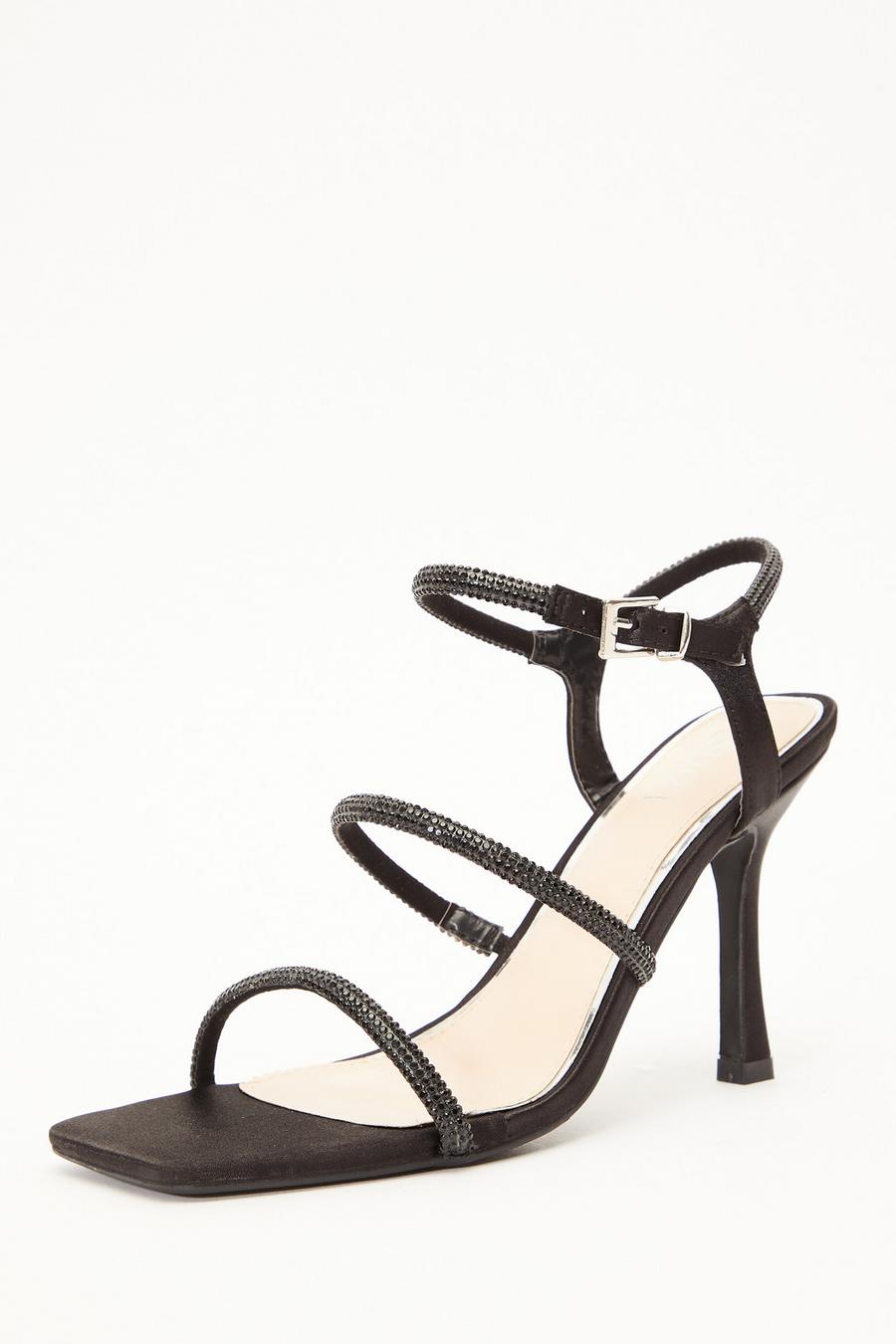 Cheap black deals sandal heels