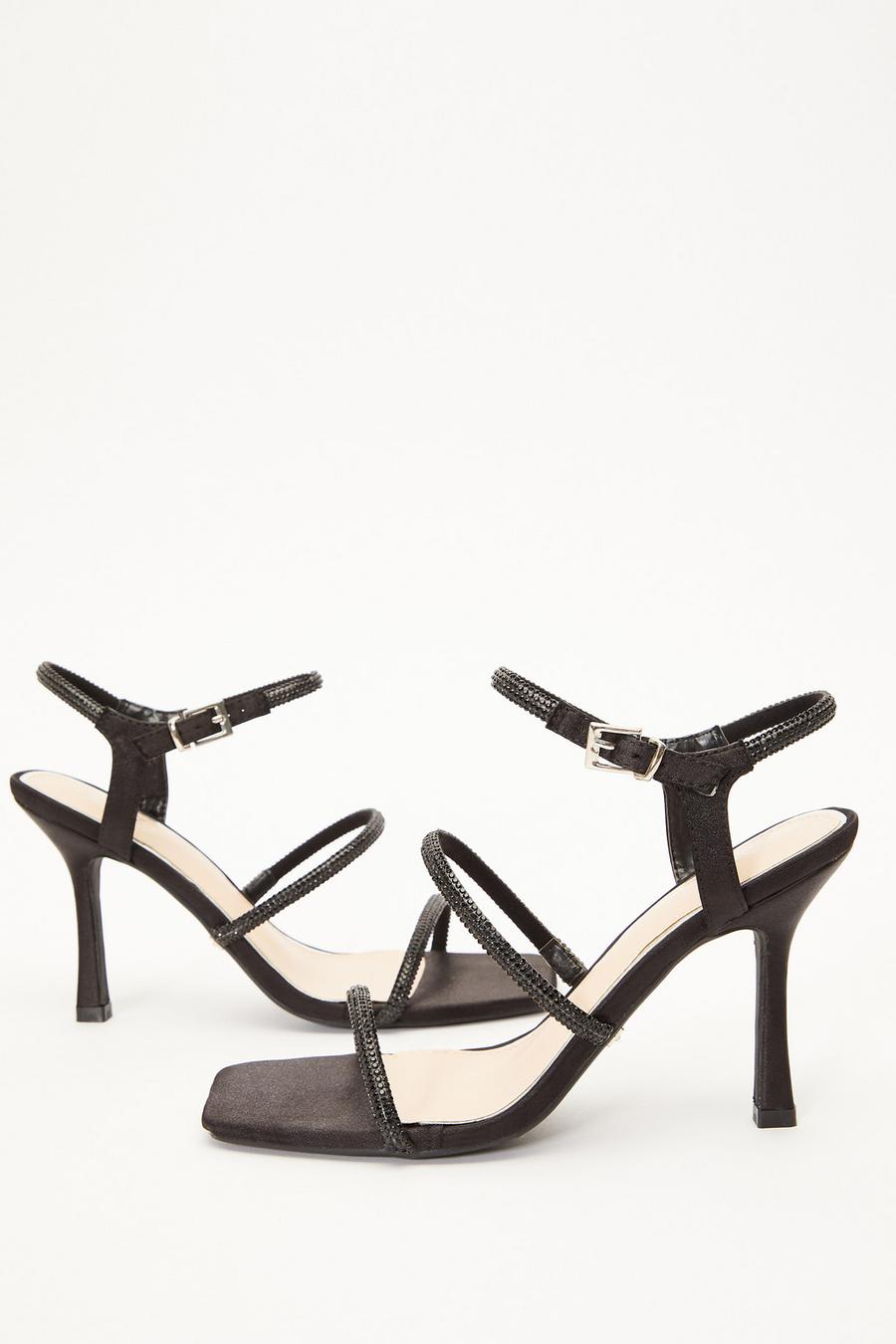 Diamante hot sale strappy heels