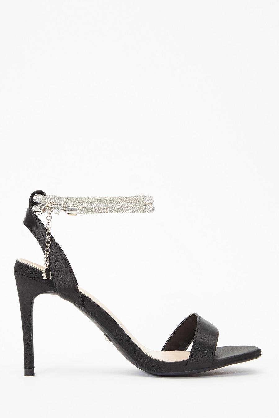 Diamante heeled hotsell sandals uk