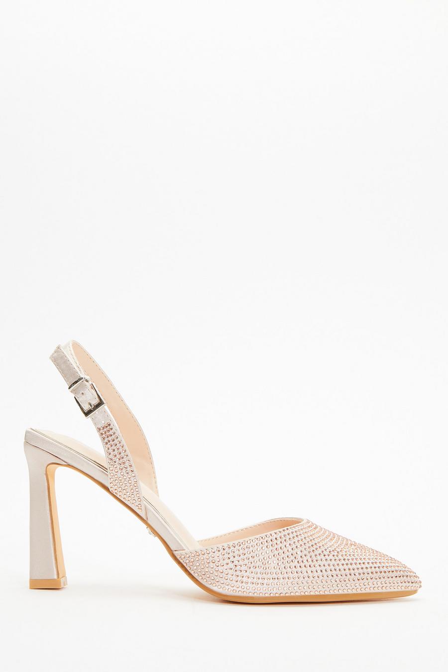 Rose gold diamante on sale shoes