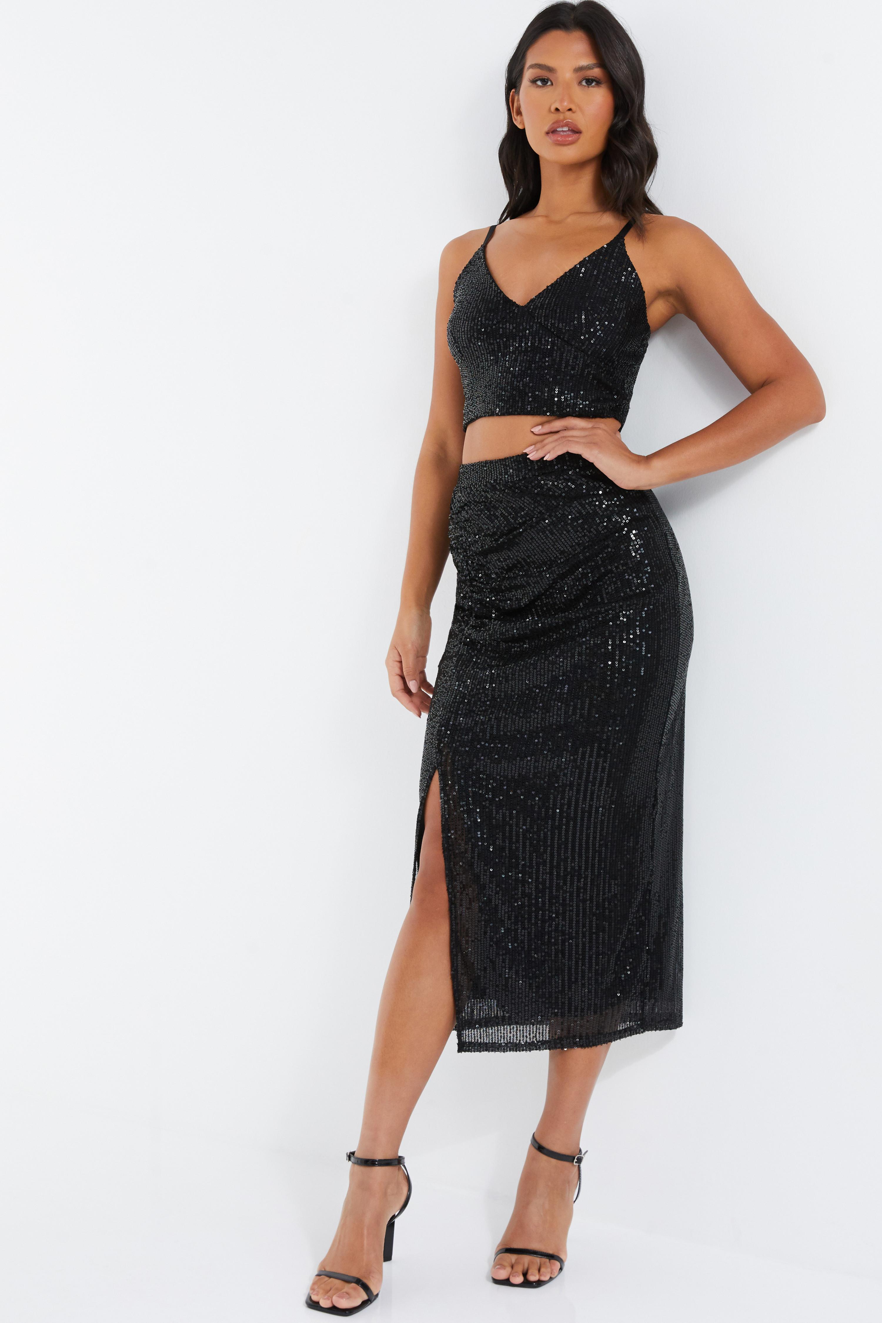 Glitter midi outlet skirt uk