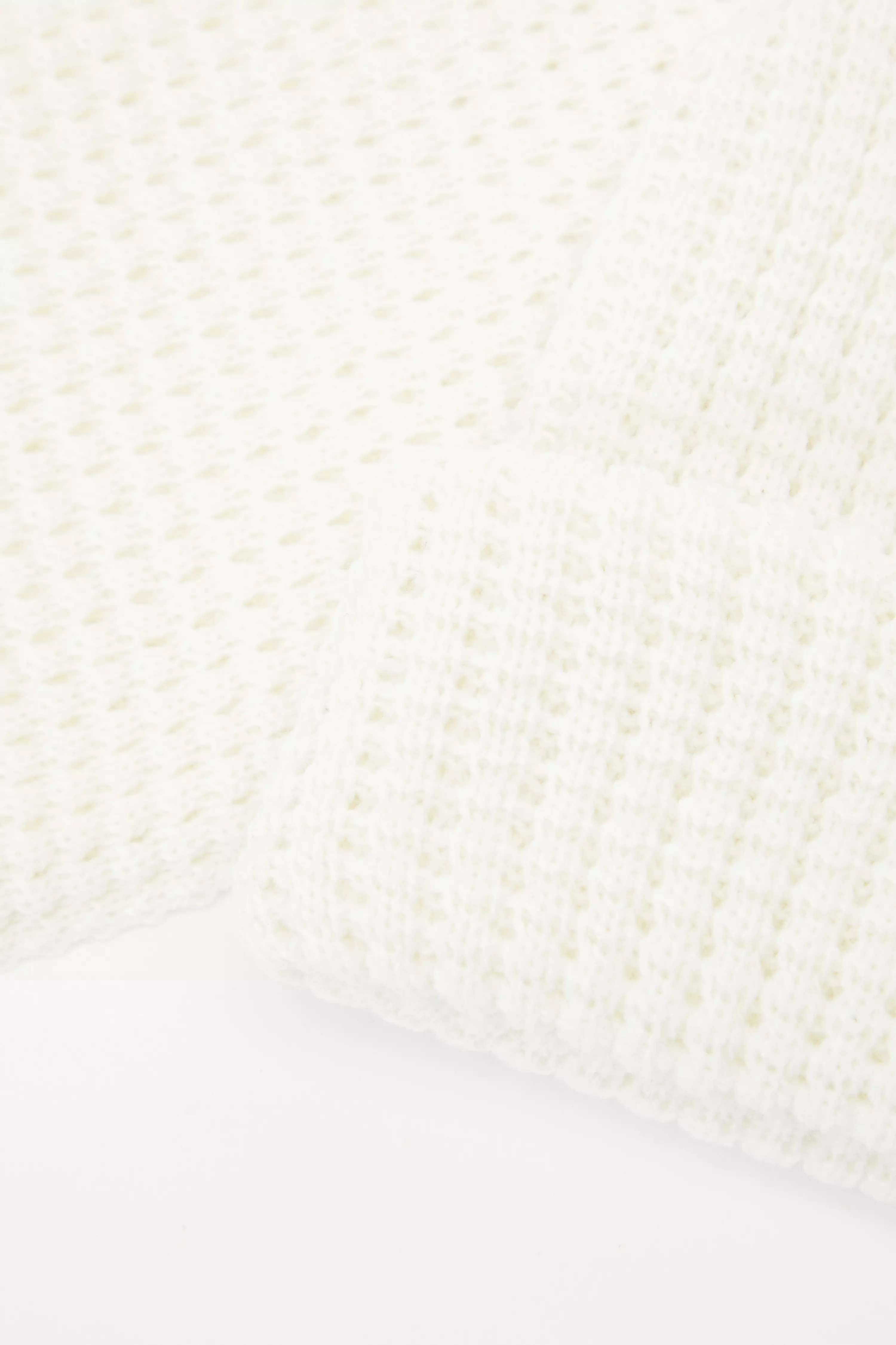 Cream Hat And Scarf Set QUIZ Clothing