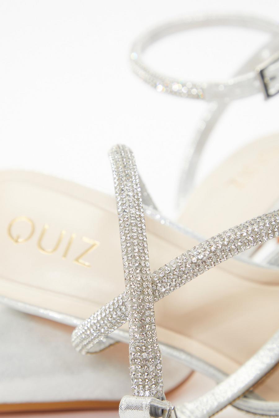 Quiz shimmer mid hot sale heel courts