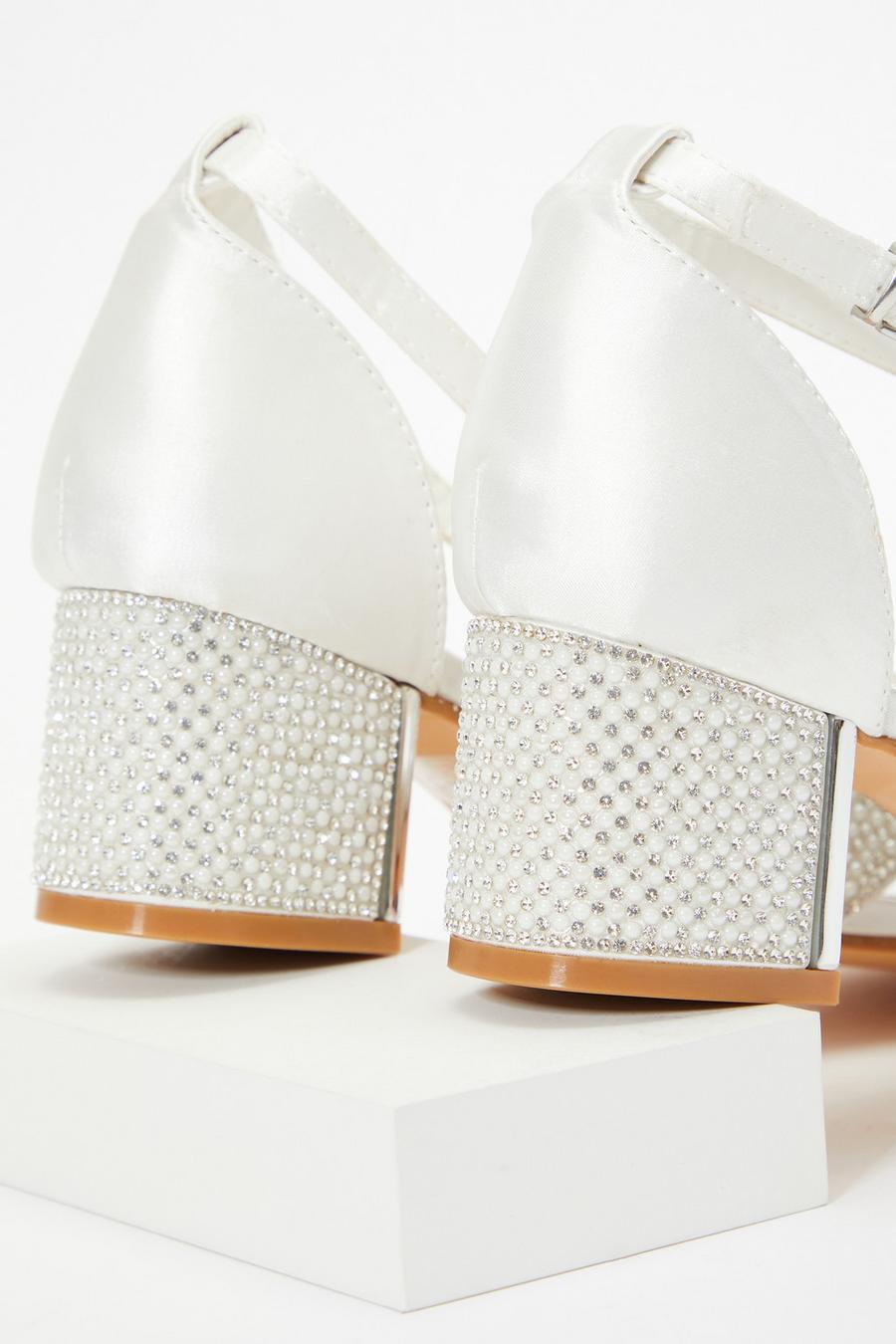 Diamante wedge hot sale wedding shoes