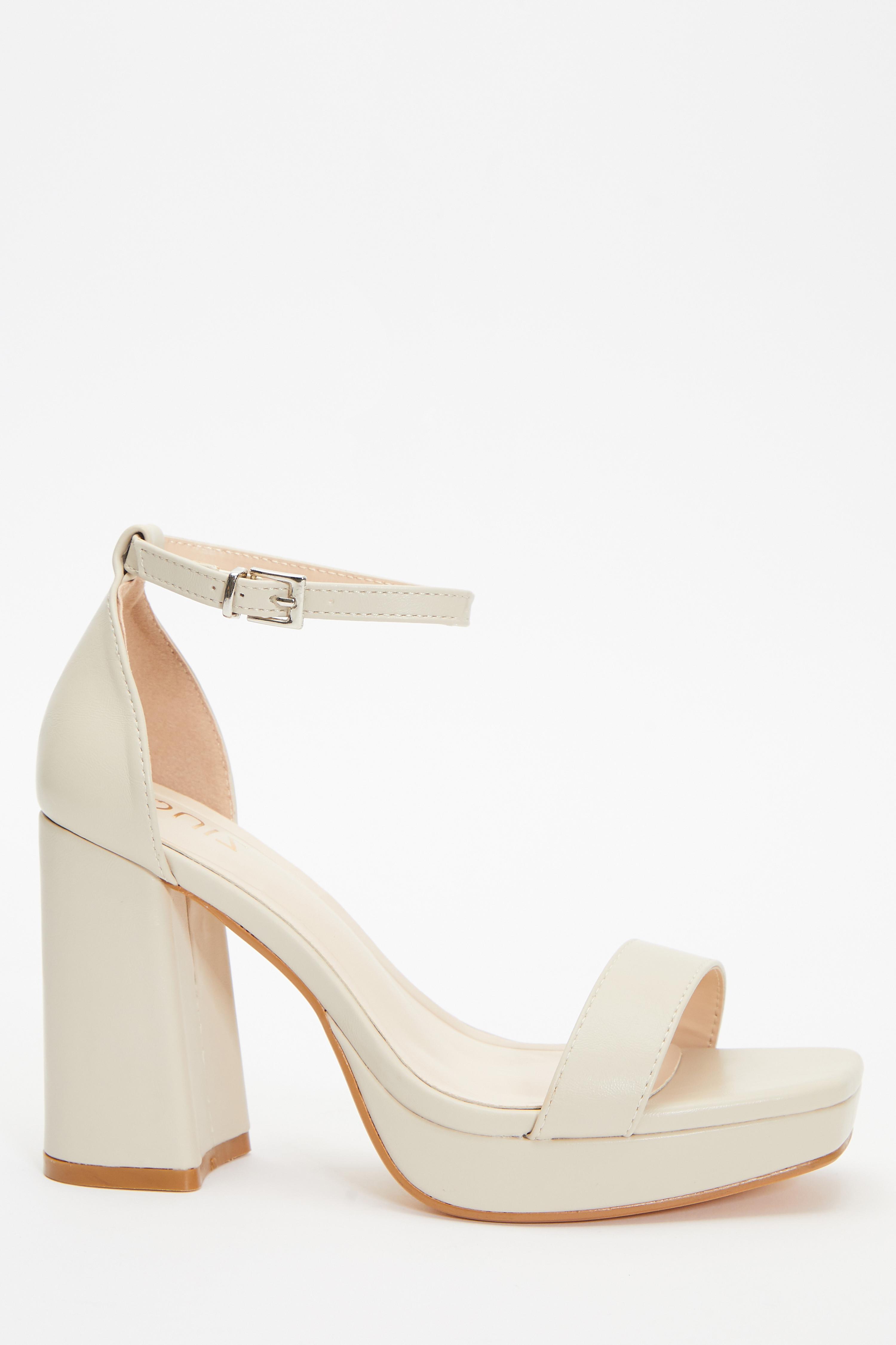 Quiz best sale nude shoes