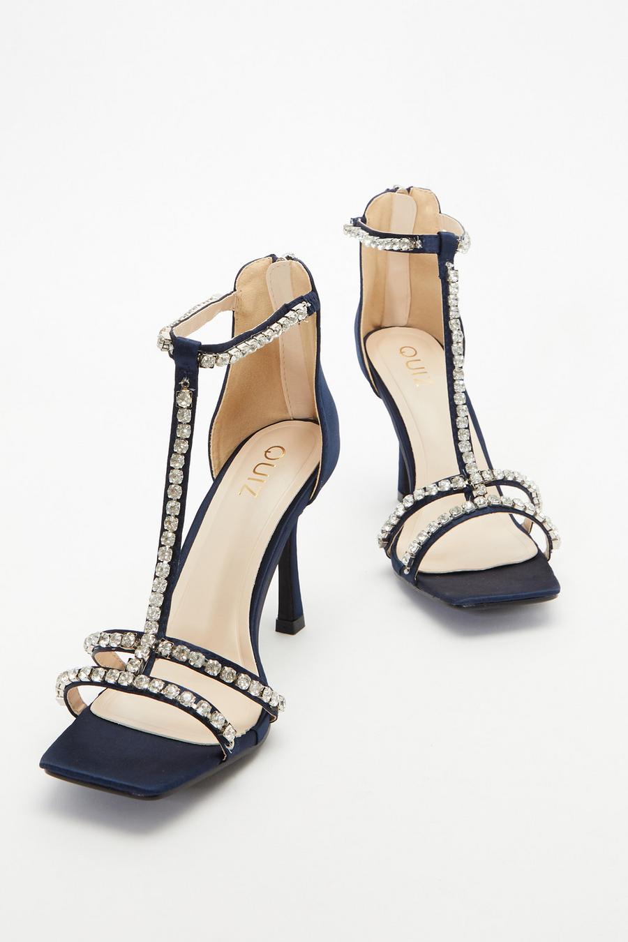 Quiz navy sandals sale