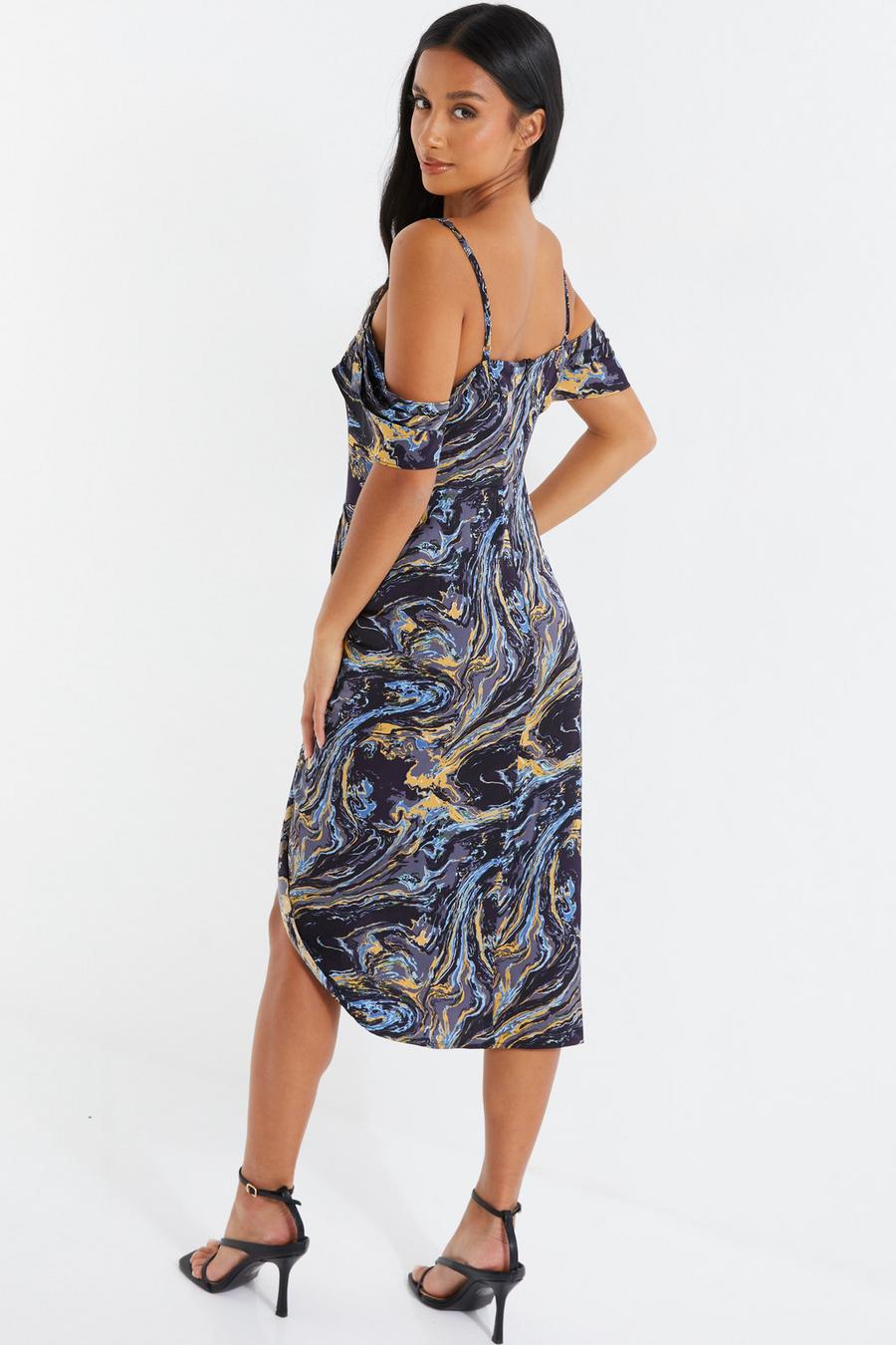 Open shoulder sales midi dress