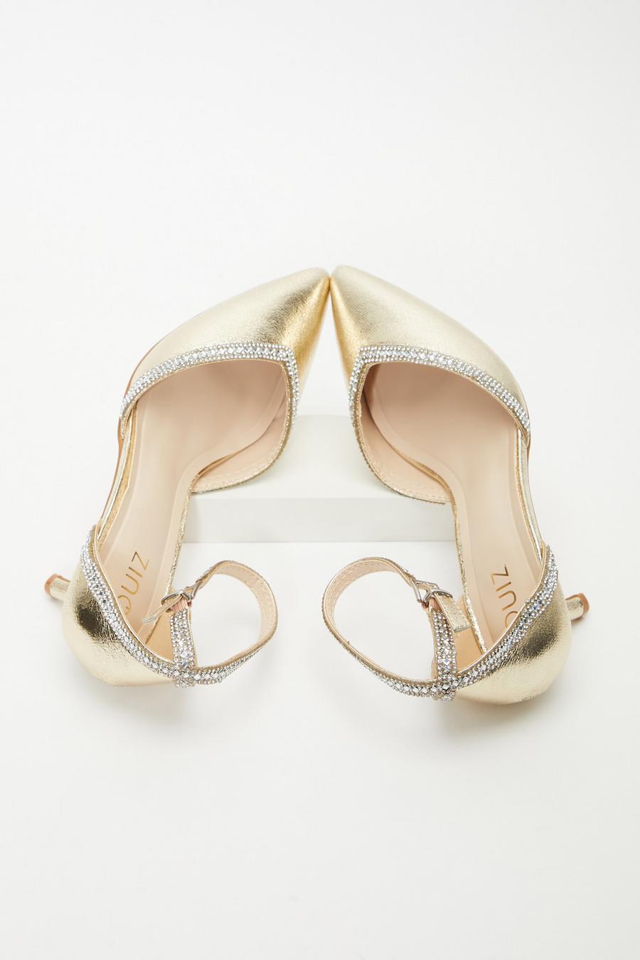 Quiz sale gold heels