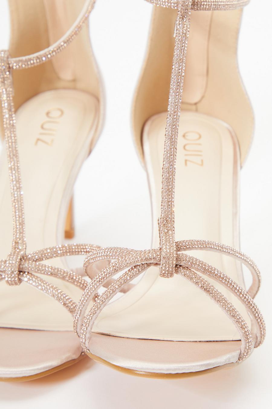 Champagne sandals online heels