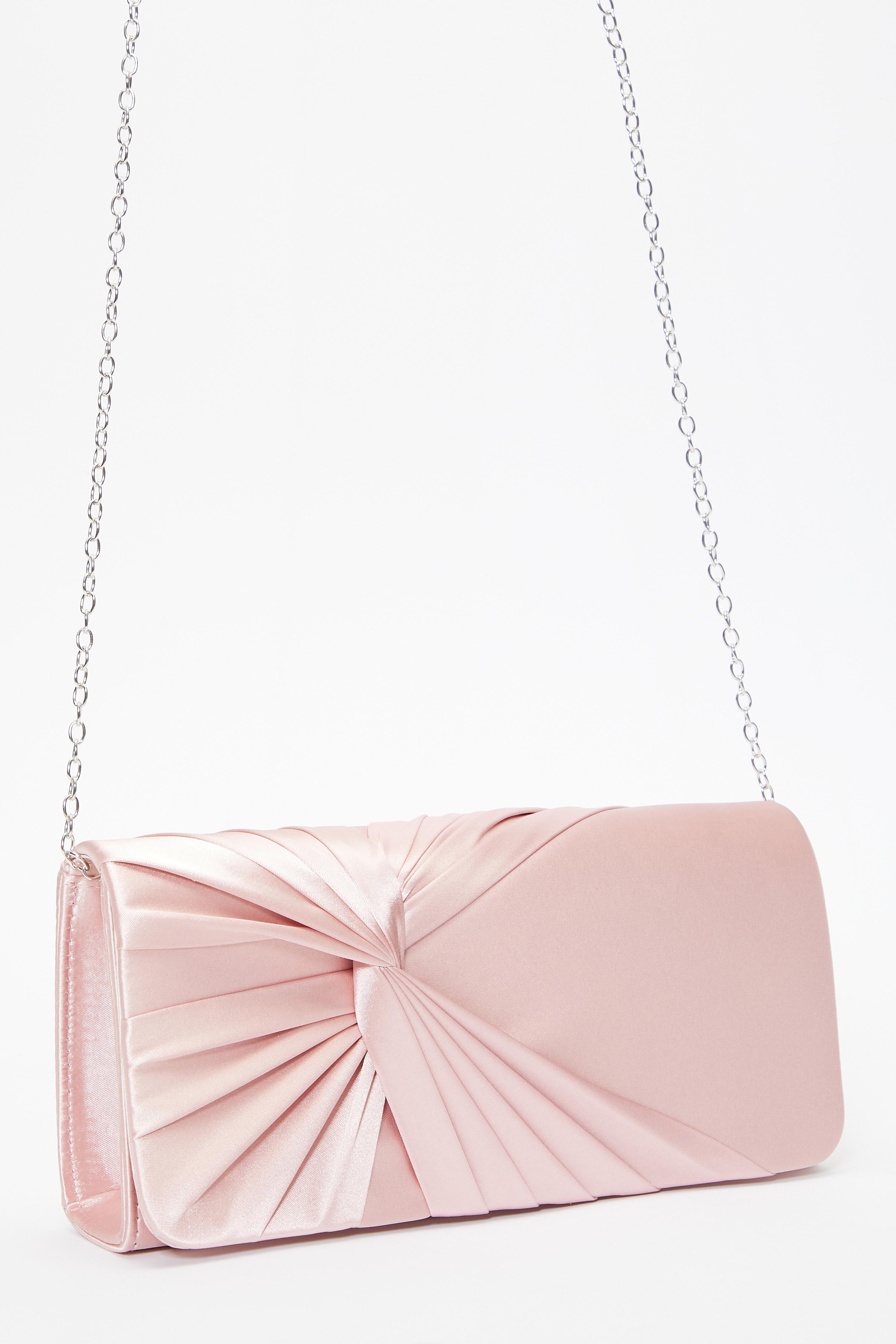 Pale pink clutch online bag uk