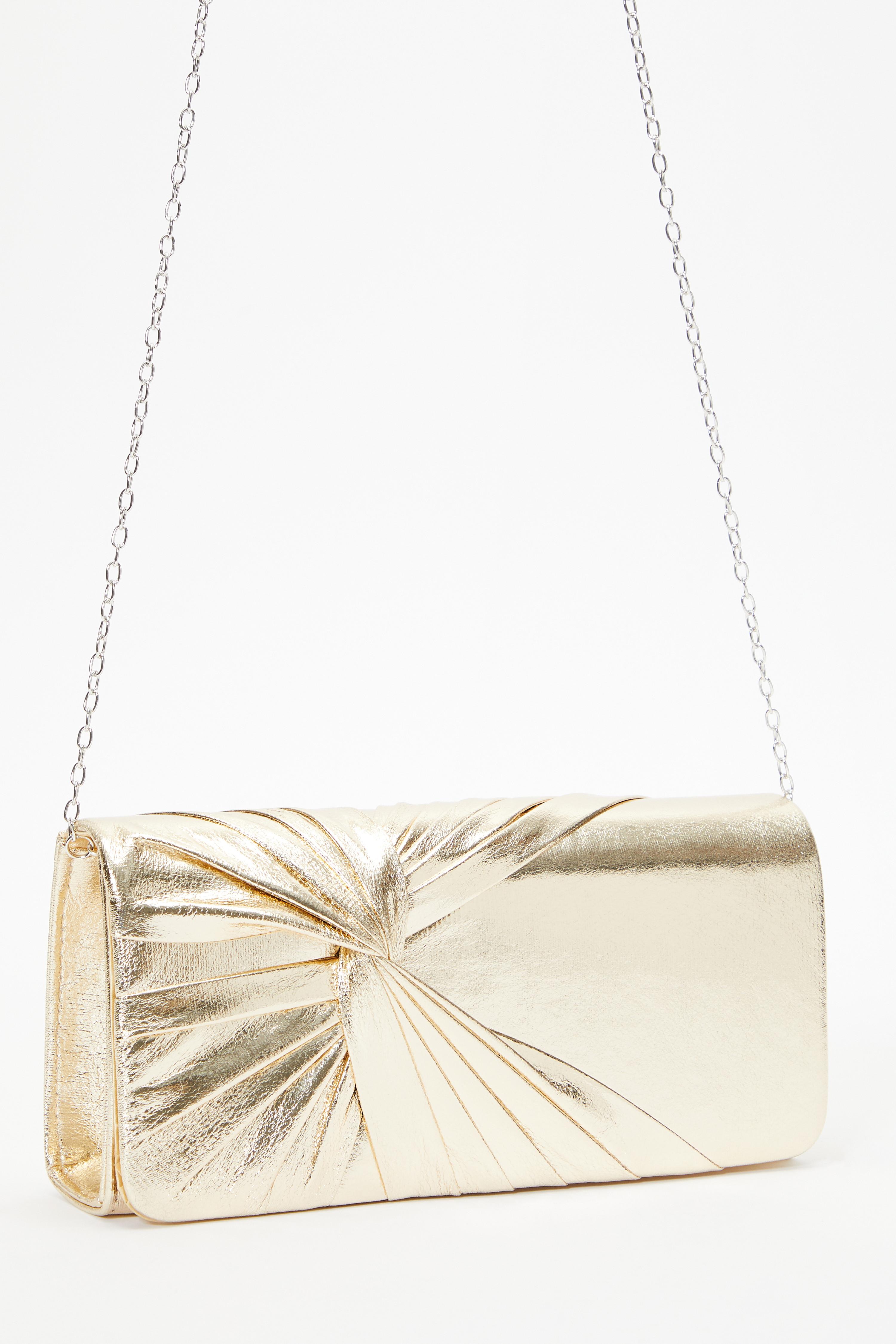 Next gold best sale clutch bag