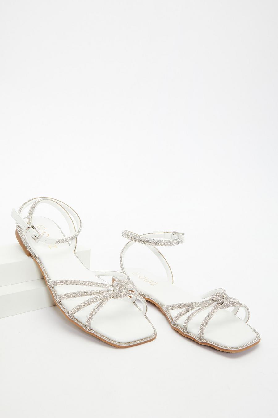 Flat white sale dress sandals