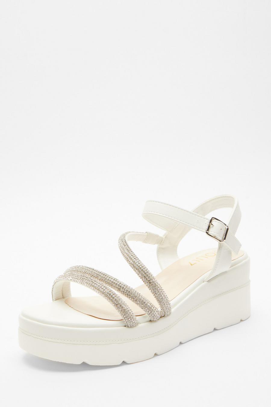 Diamante wedges hot sale