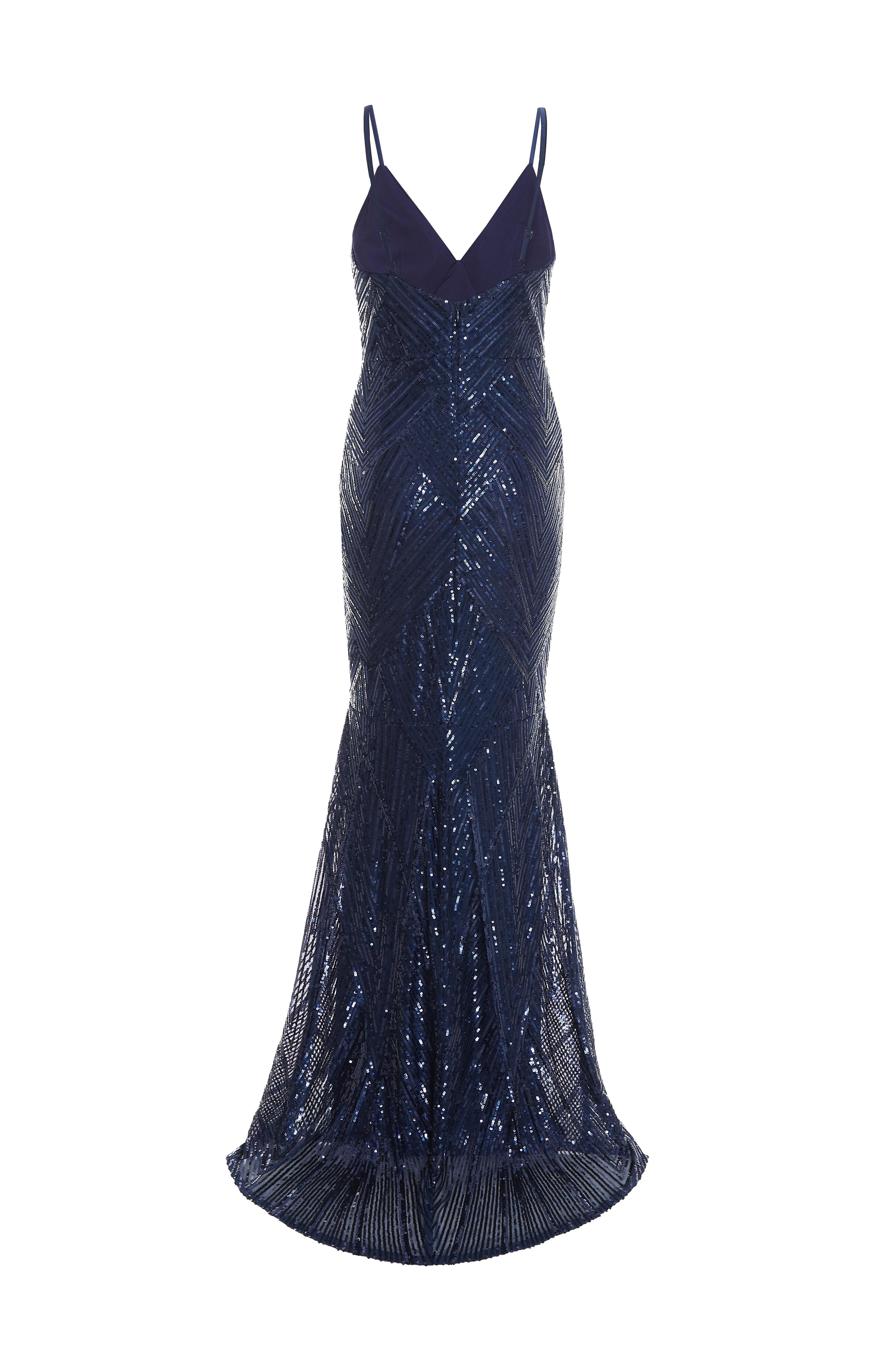 Quiz blue sparkly dress best sale