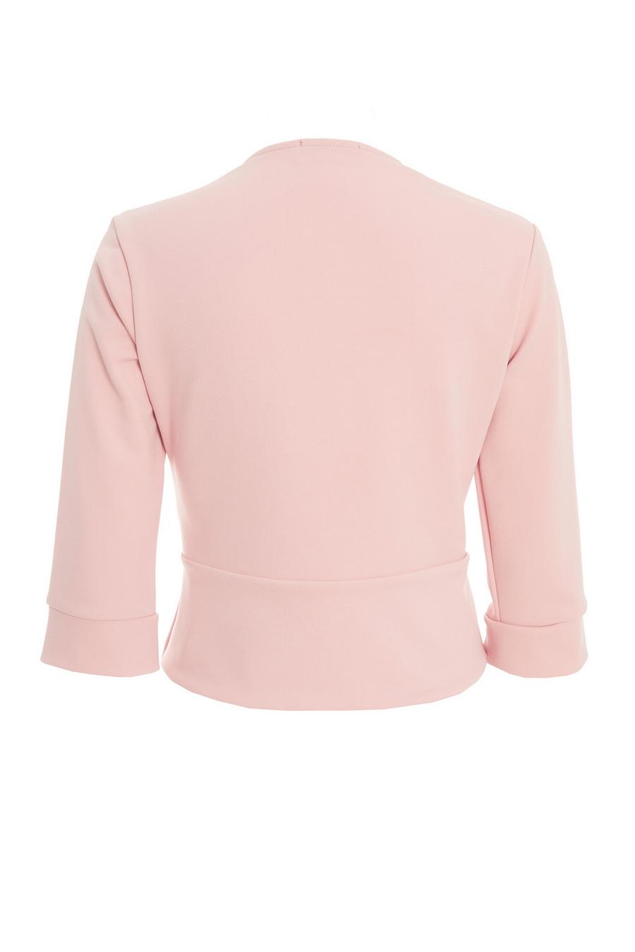 Pink cropped store jackets for weddings