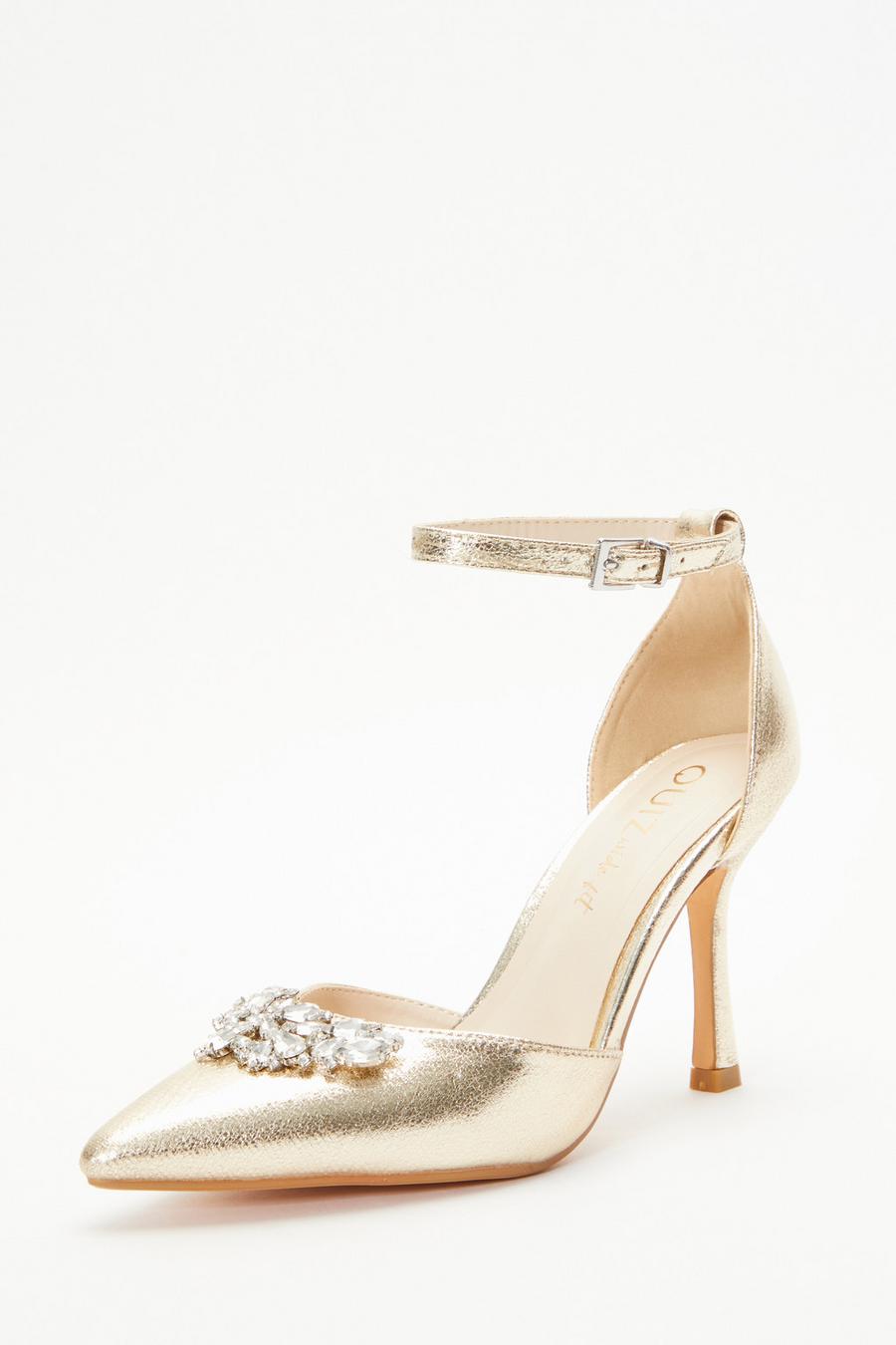 Diamante shoes wide on sale fit