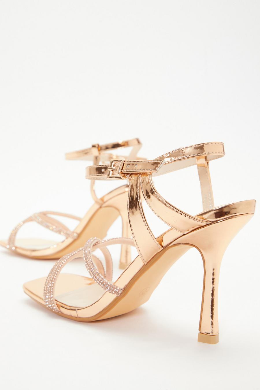 Rose gold heels uk hot sale