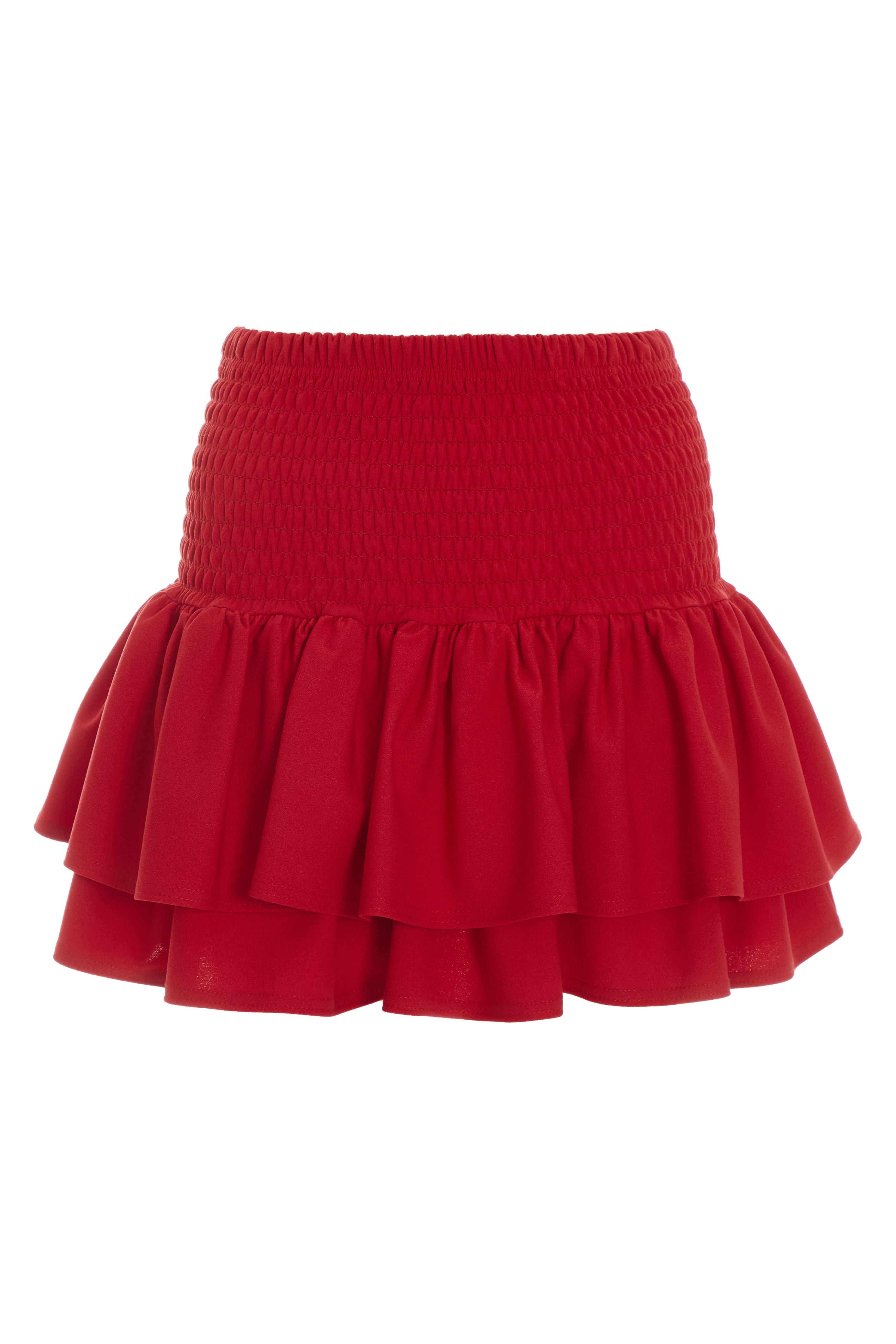 Ruffle mini outlet skirt quiz