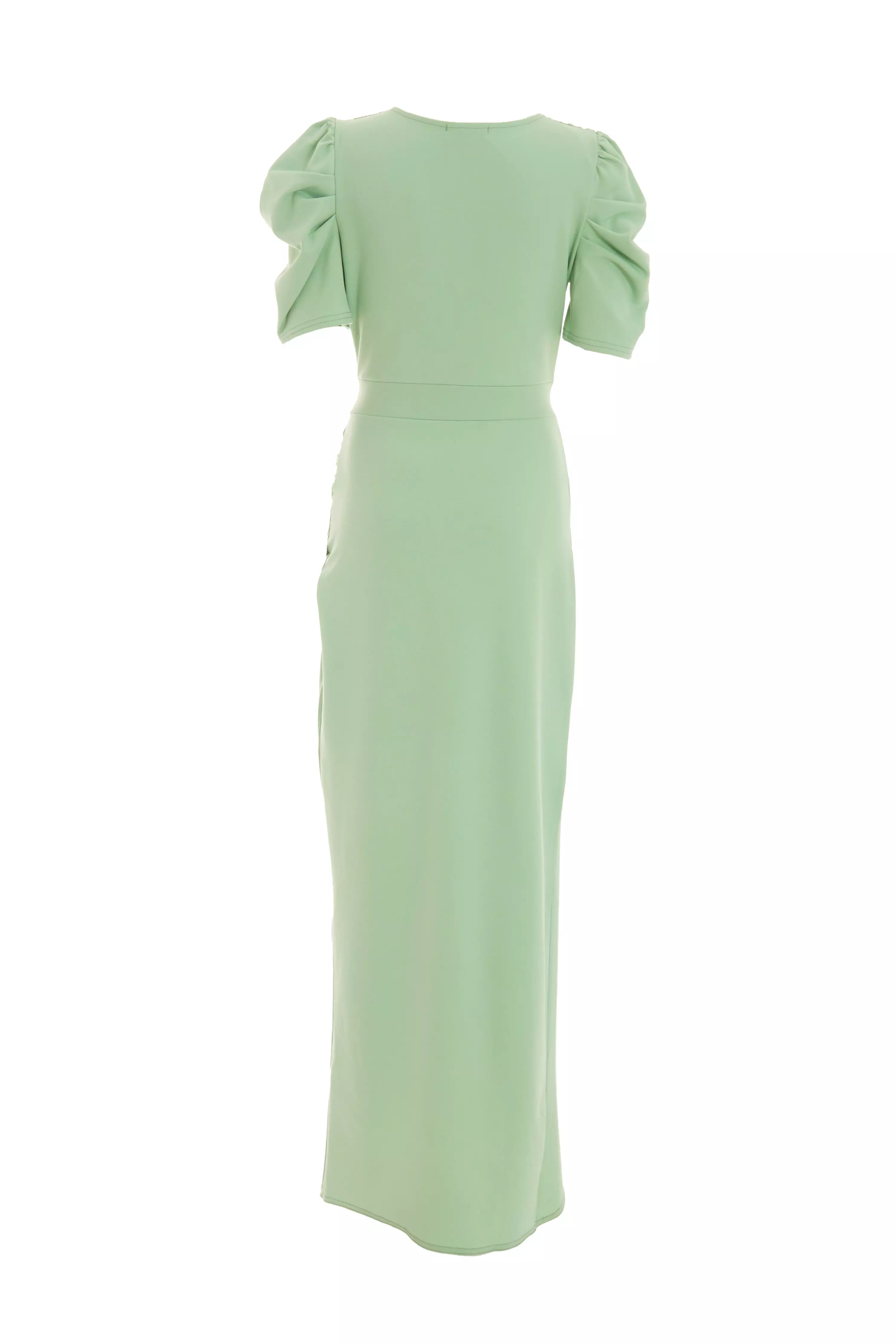 Sage Wrap Maxi Dress - QUIZ Clothing